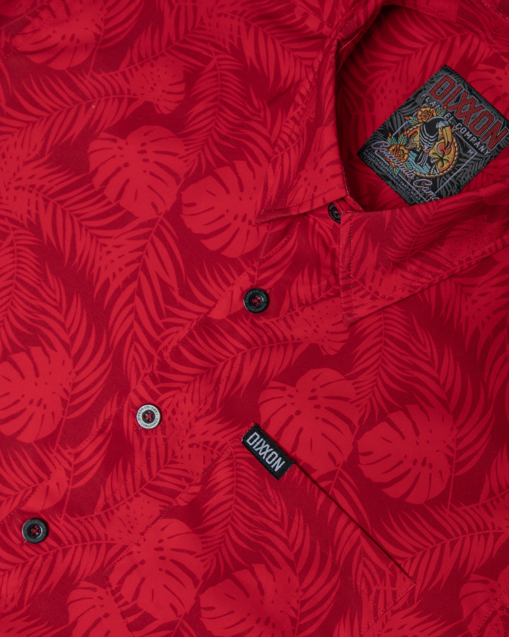 Corcovado Camo Party Shirt - Red