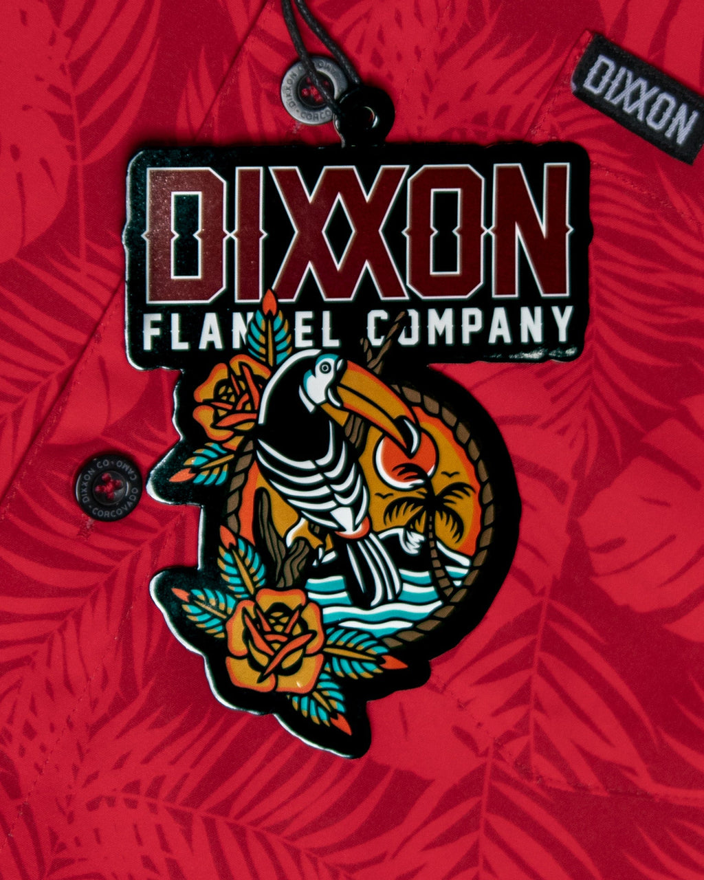 Corcovado Camo Party Shirt - Red