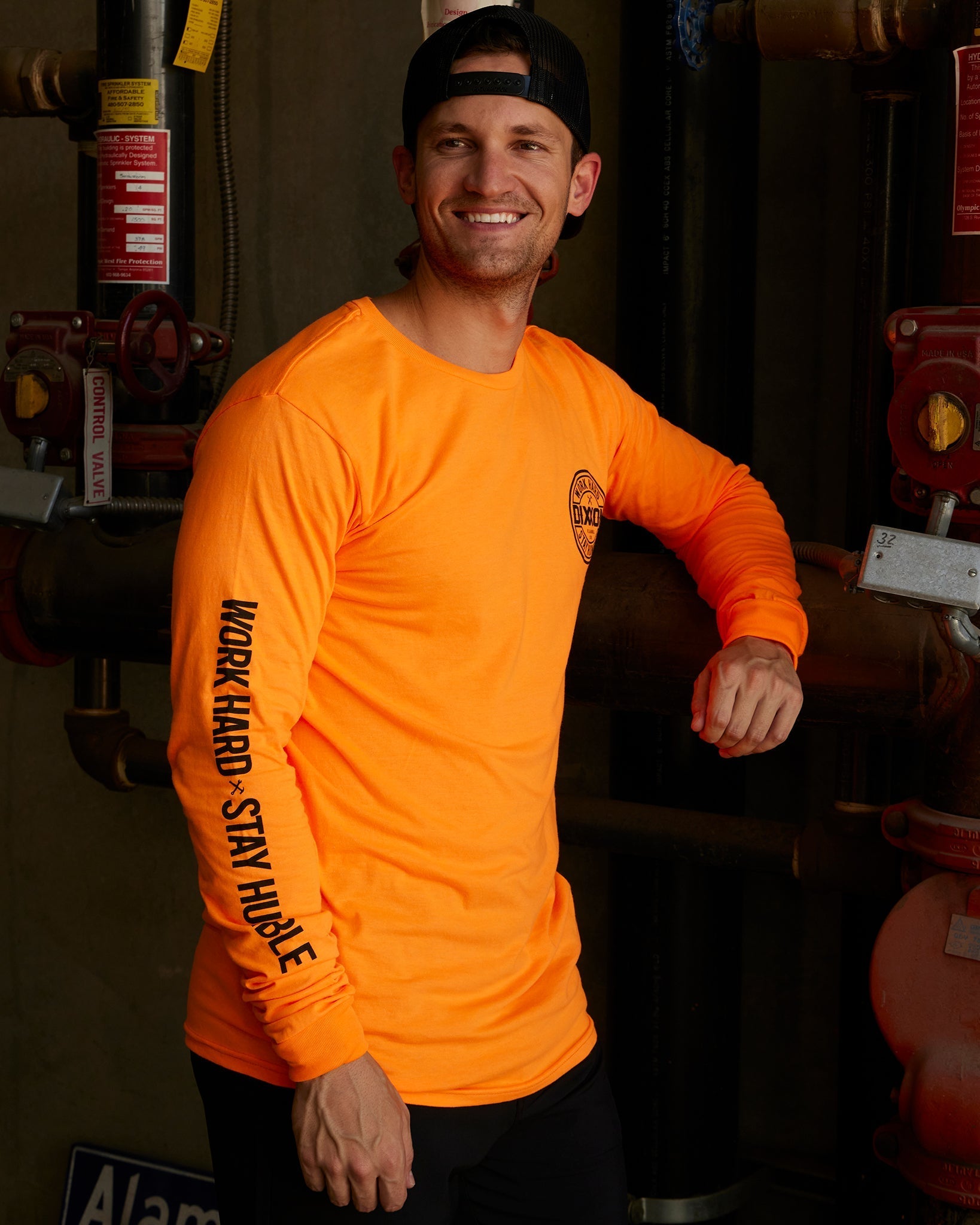 Corpo Hi Vis Long Sleeve T-Shirt - Orange