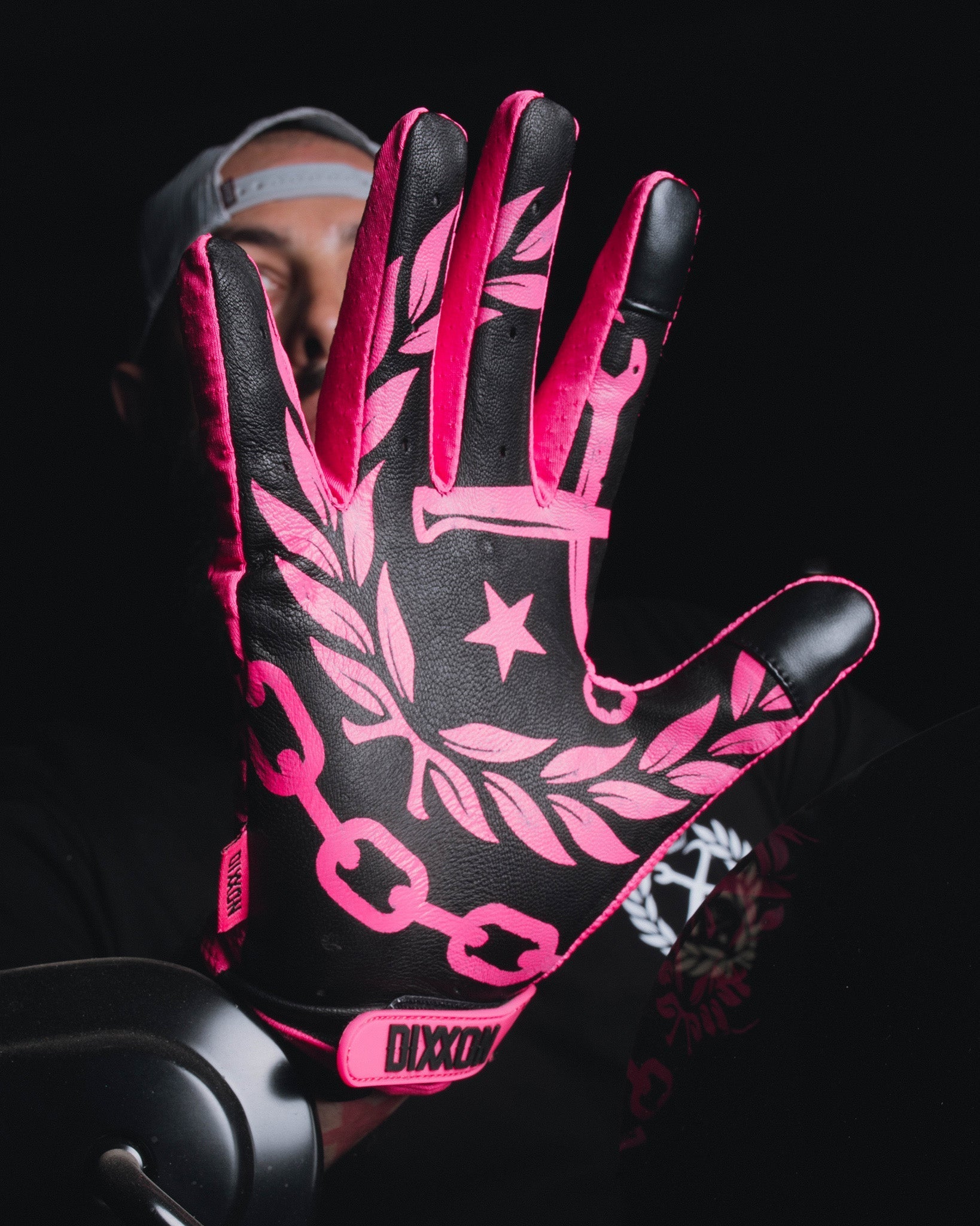 Corpo Moto Gloves - Pink & Black