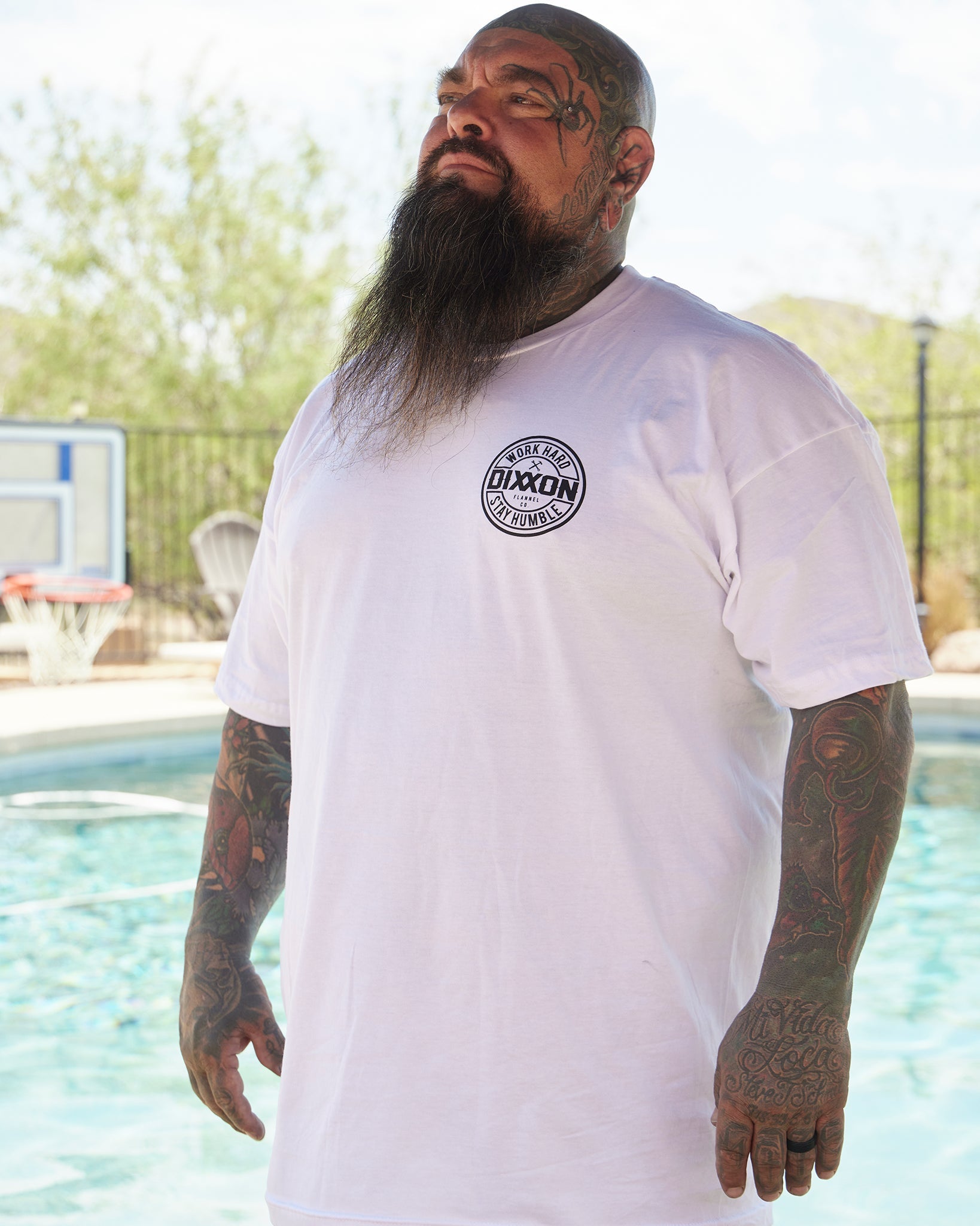 Black Corpo T-Shirt - White