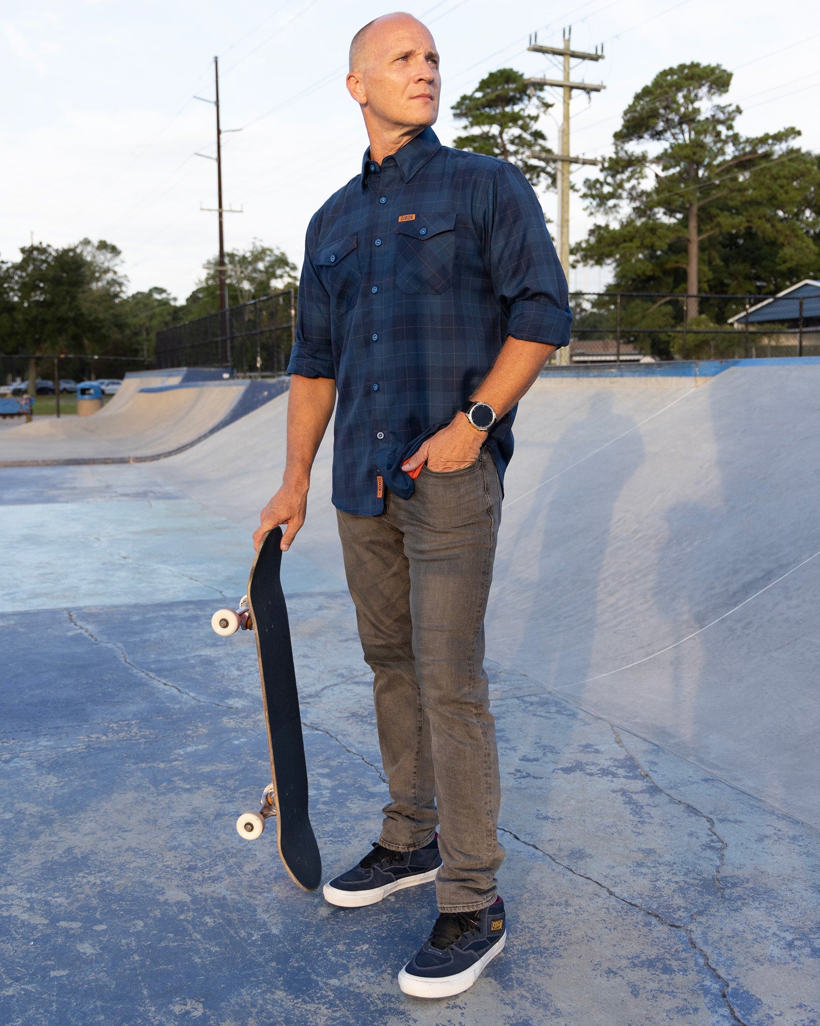 DDC + TRU (Draplin) Flannel - Never-Ending Navy