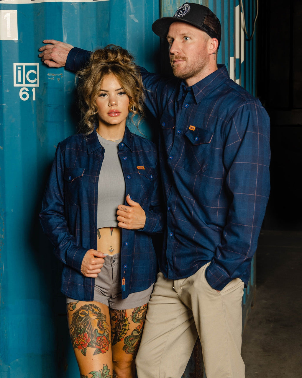 DDC + TRU (Draplin) Flannel - Never-Ending Navy