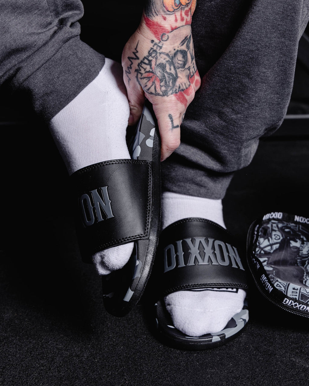 Delta Slides - Black Camo