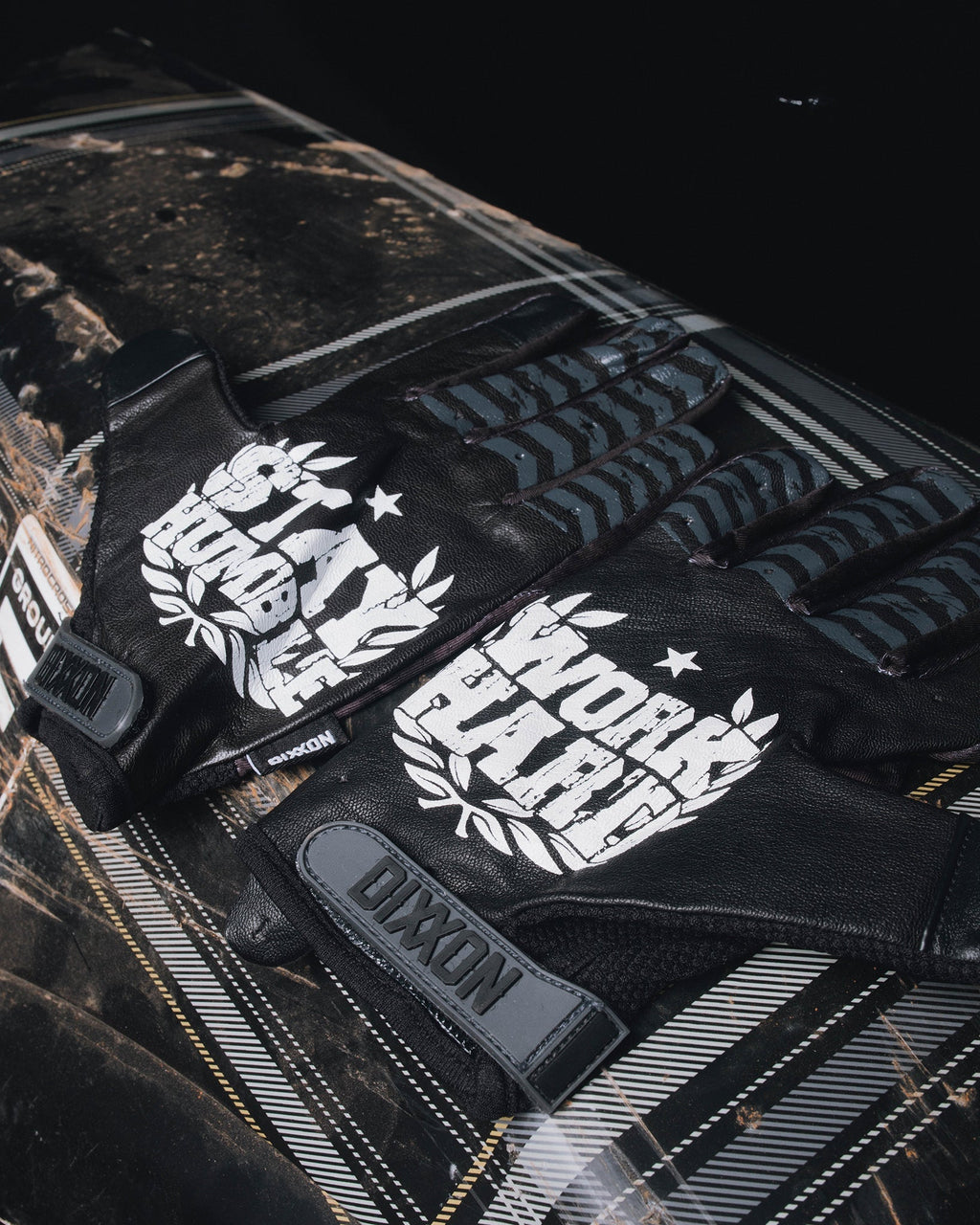DFC Black Camo Moto Gloves