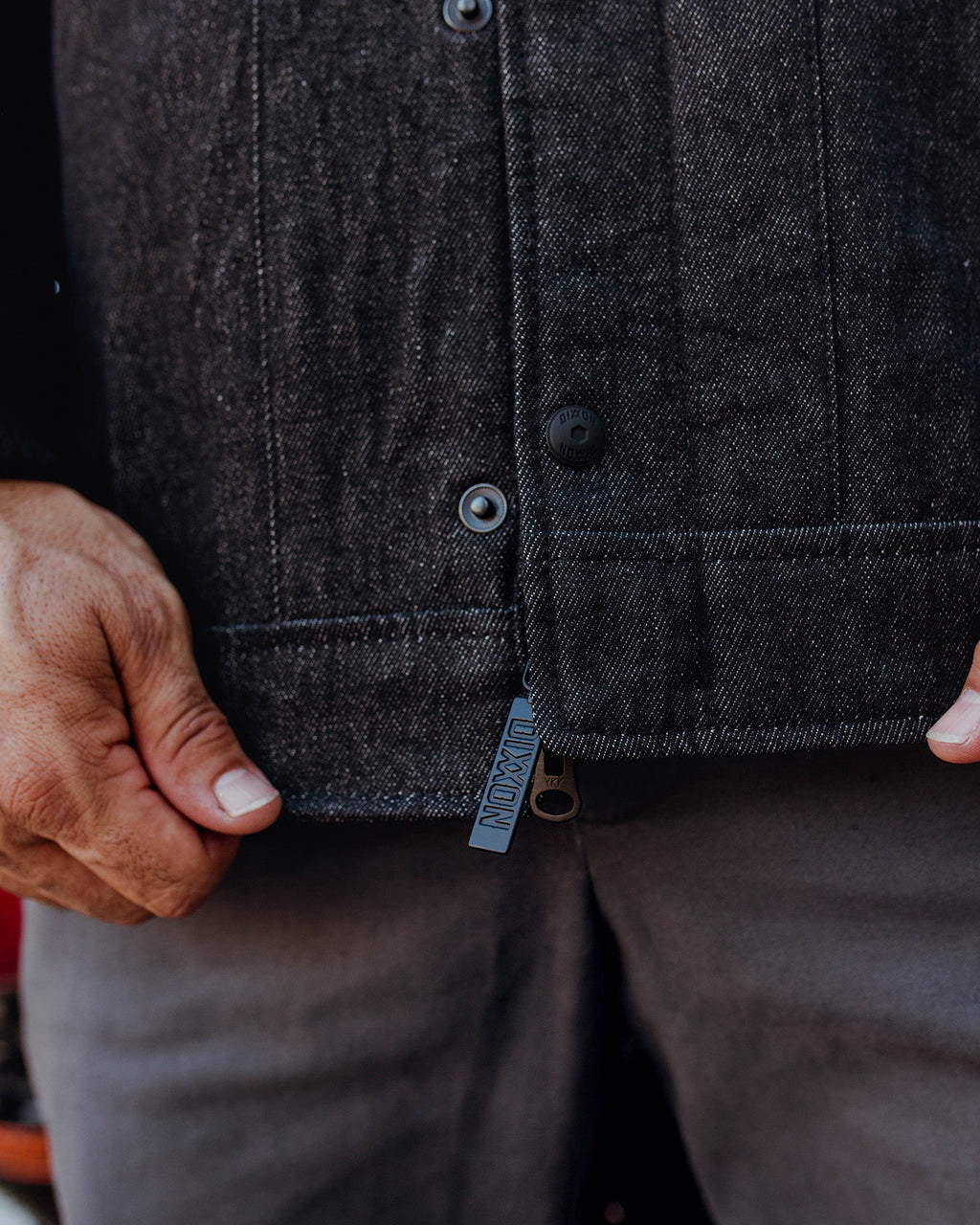 Dillinger Denim & Leather Jacket - Black