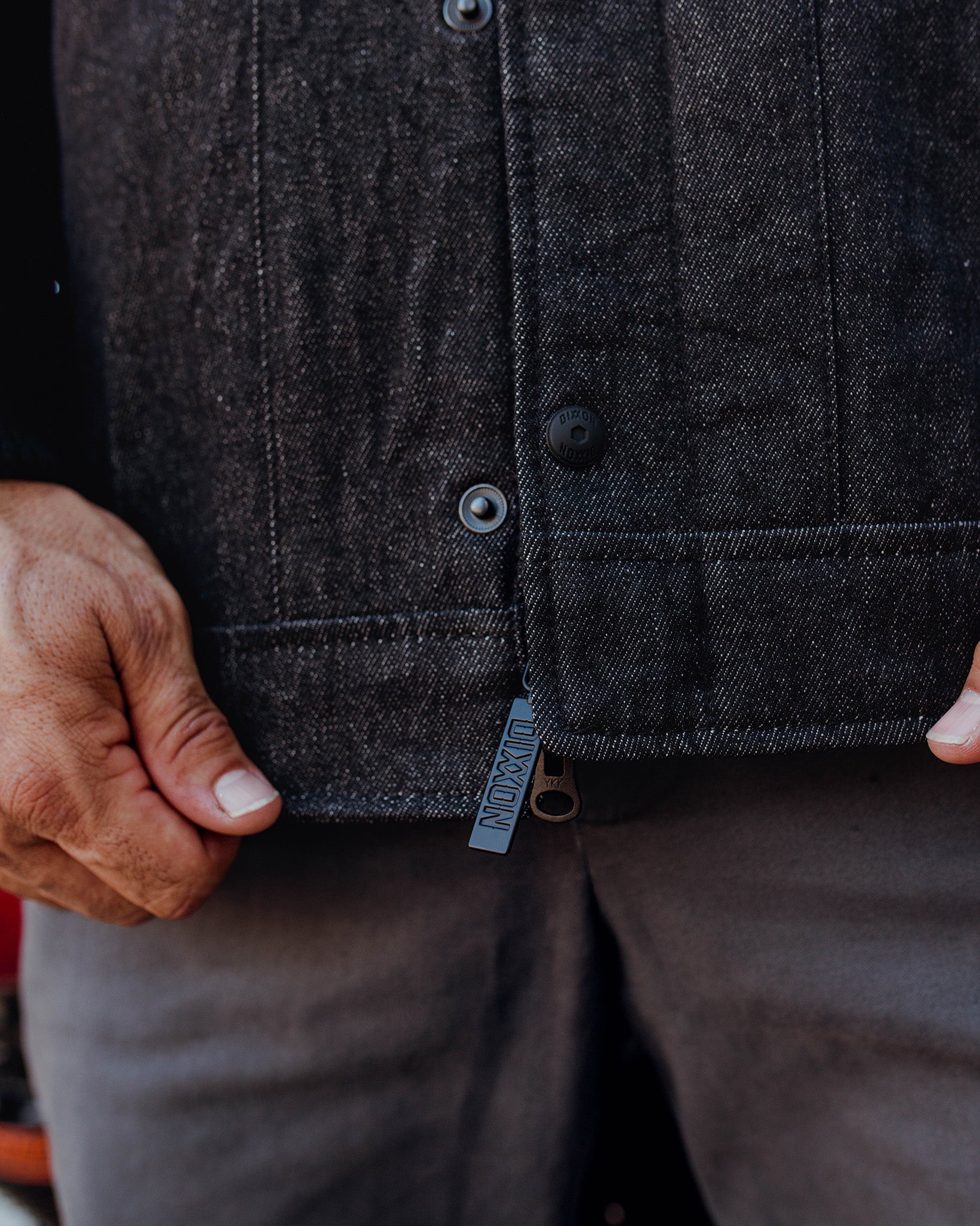 Dillinger Denim & Leather Jacket - Black