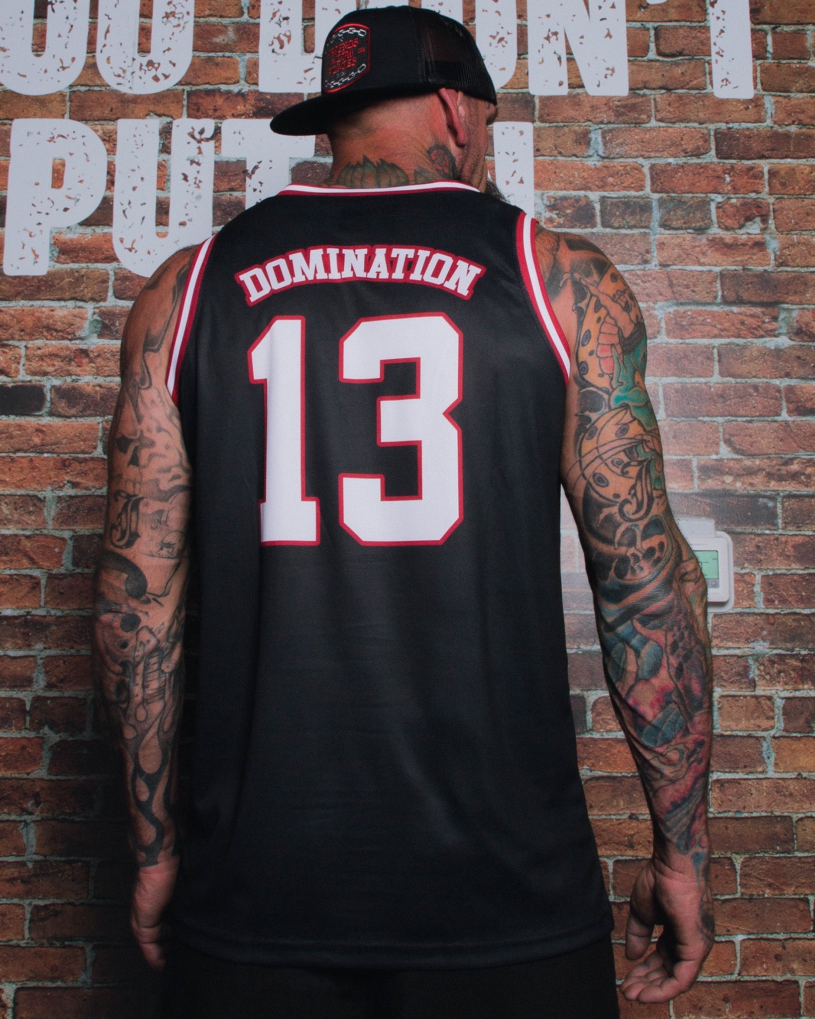 Domination Jersey - Black, Red, & White