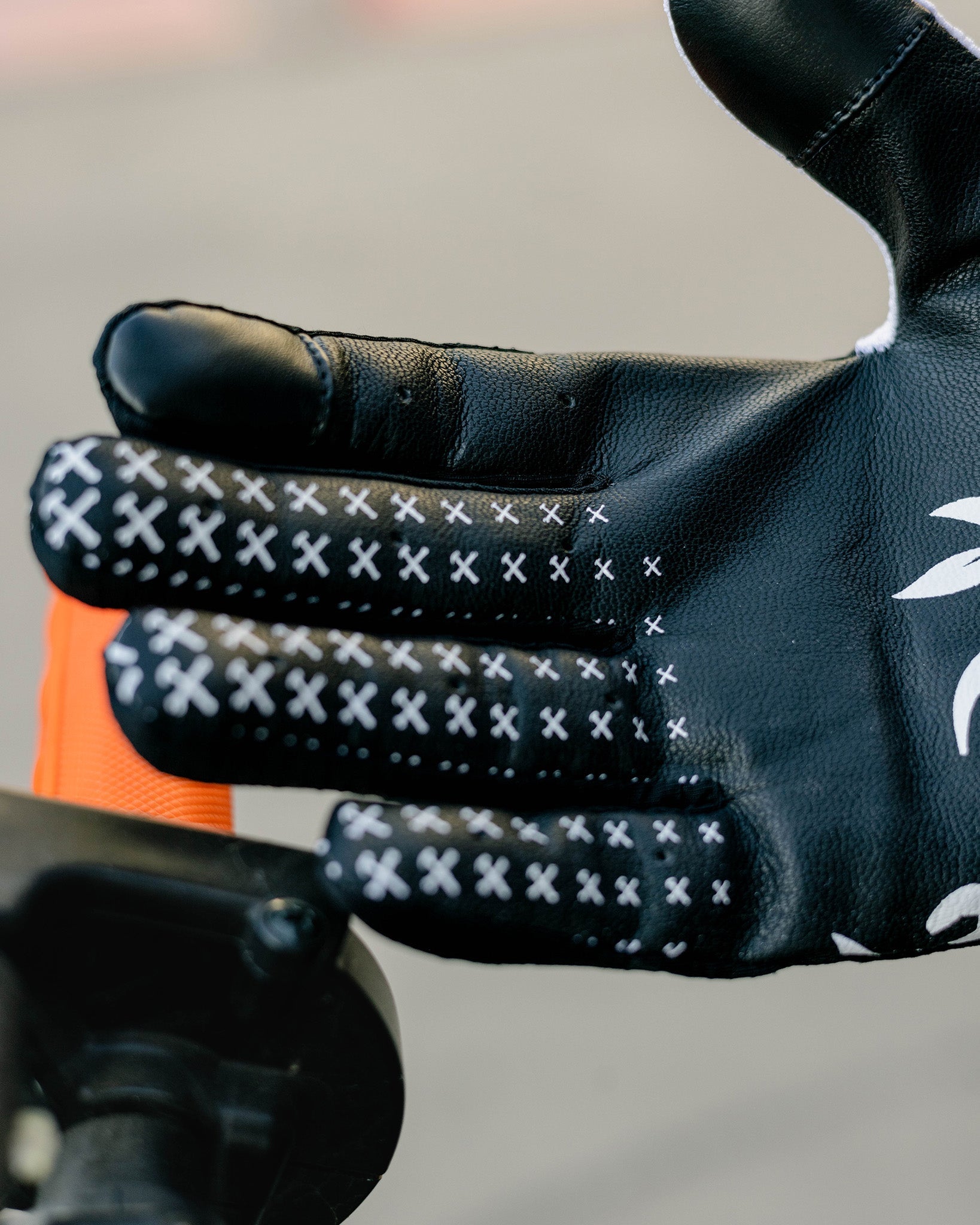 Dues Paid Moto Gloves - Black & White
