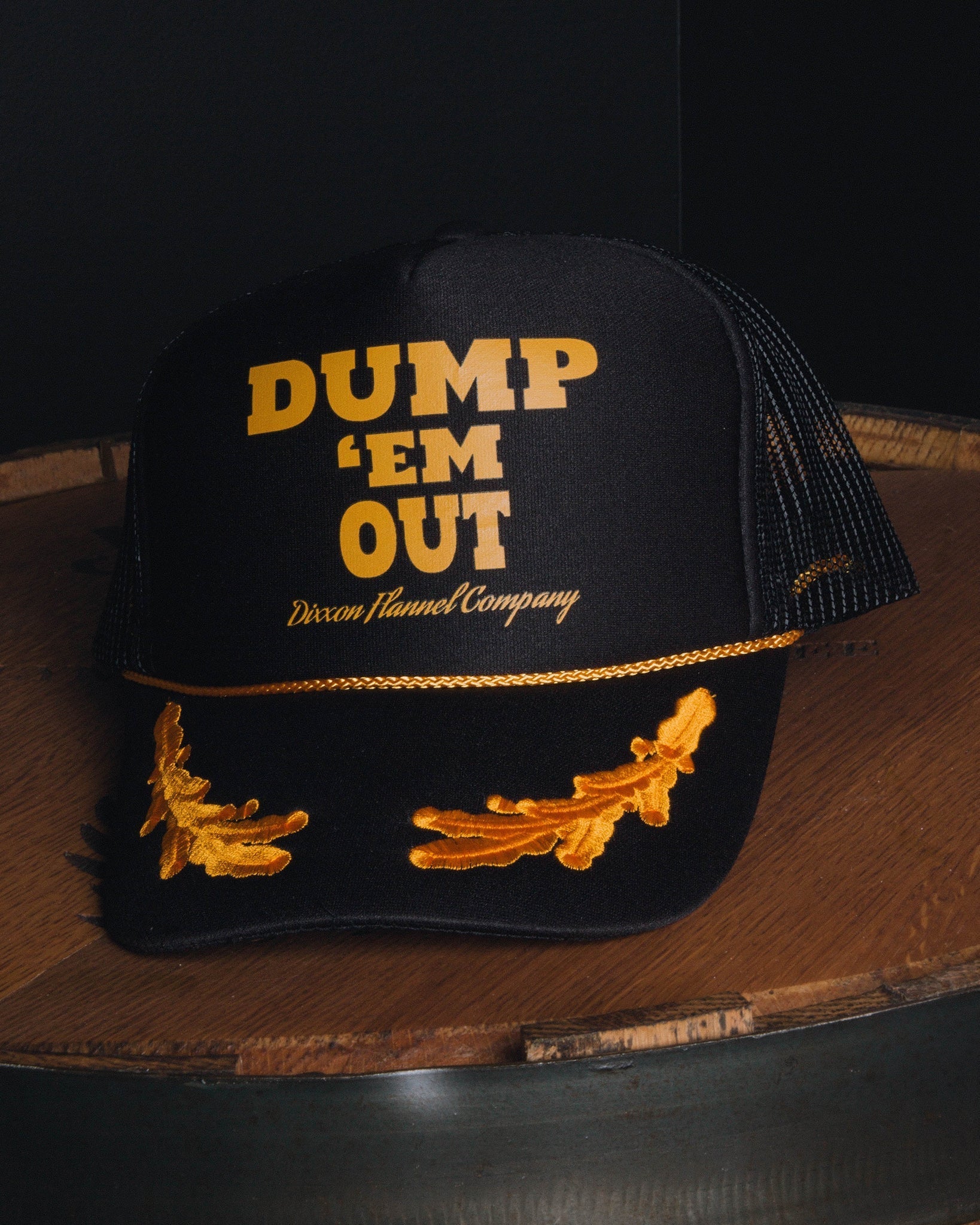 Dump 'Em Out Curved Bill Foam Trucker Snapback