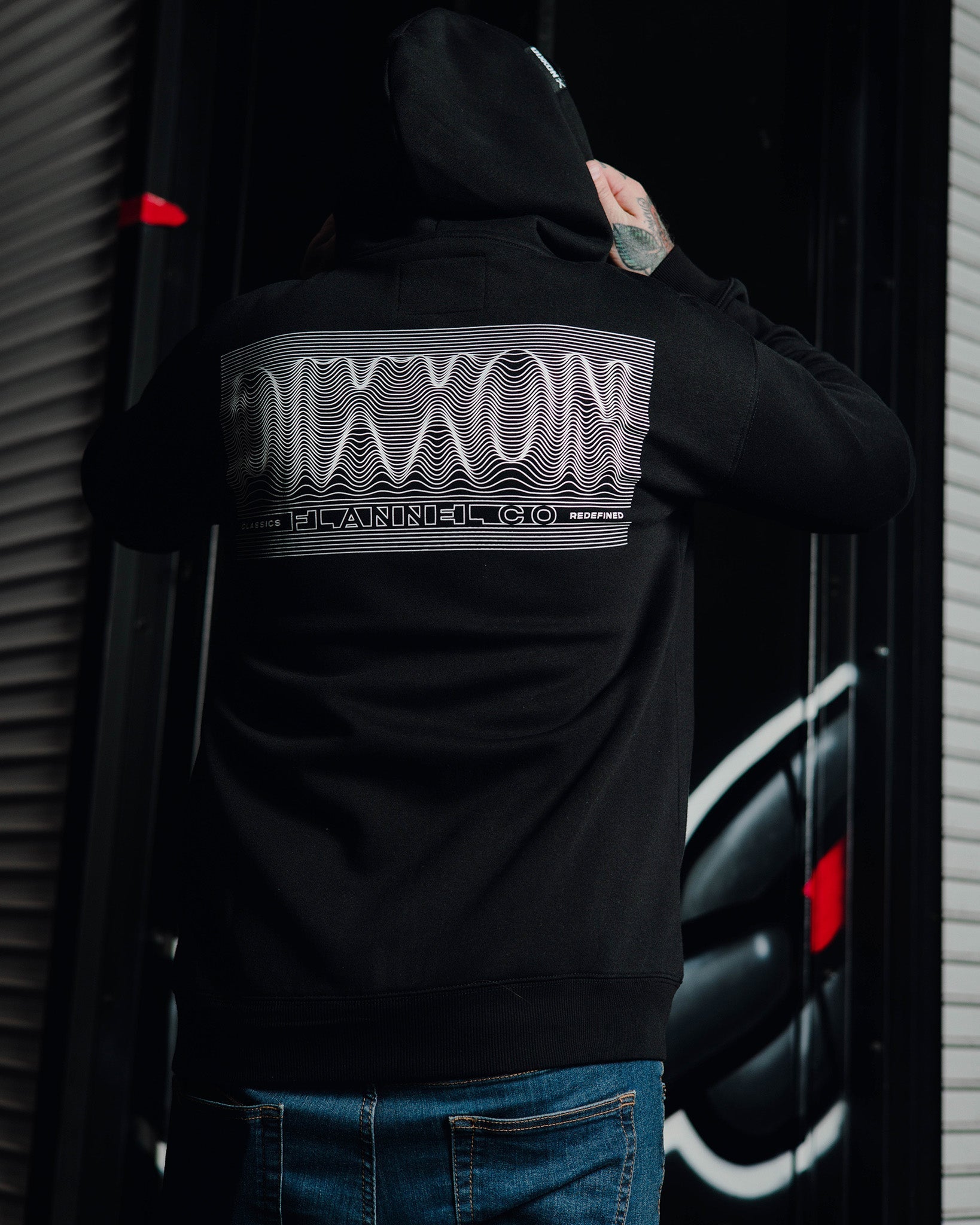 Epicenter Zip Up Hoodie - Black