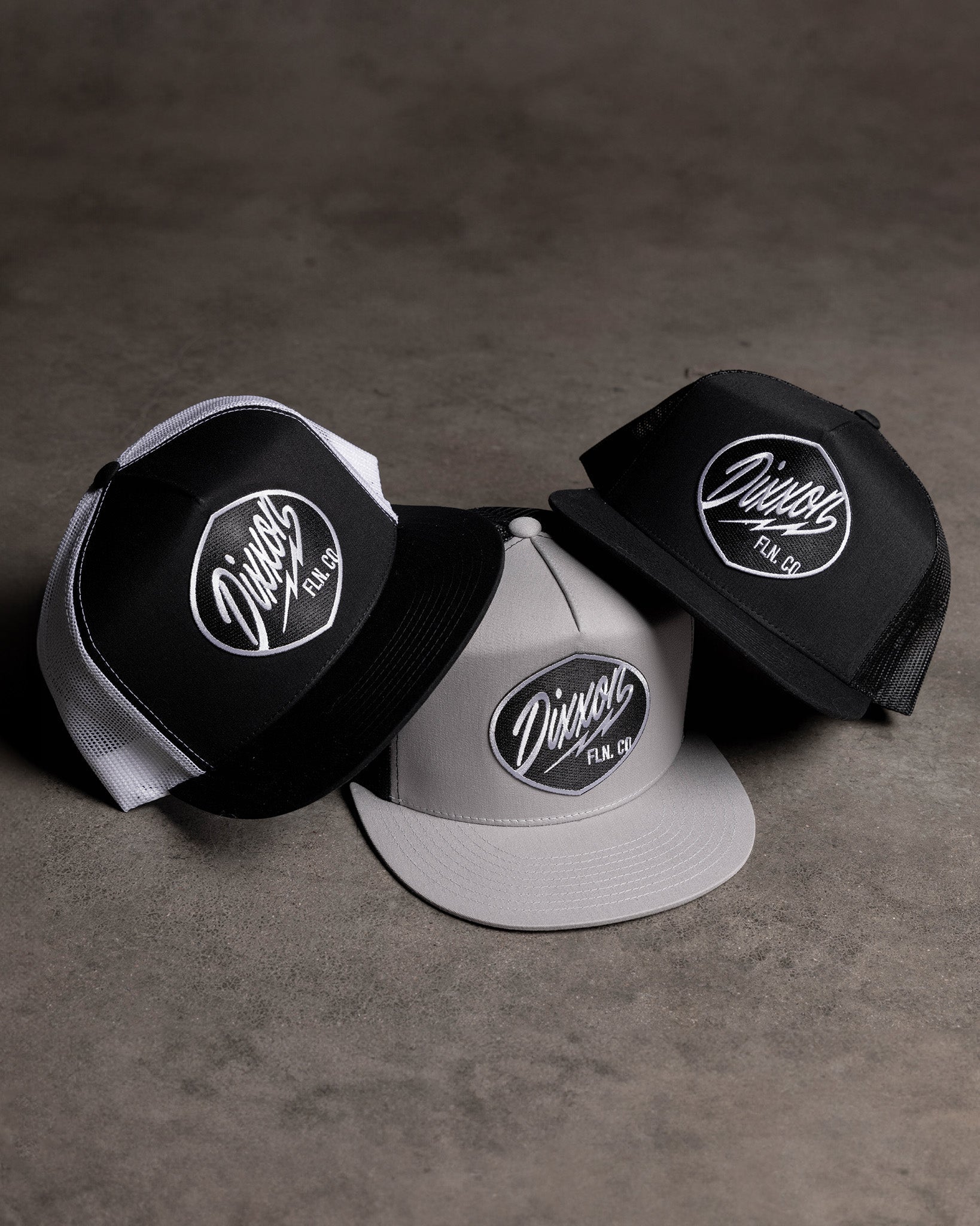 Esso Flat Bill Trucker Snapback - Black & White