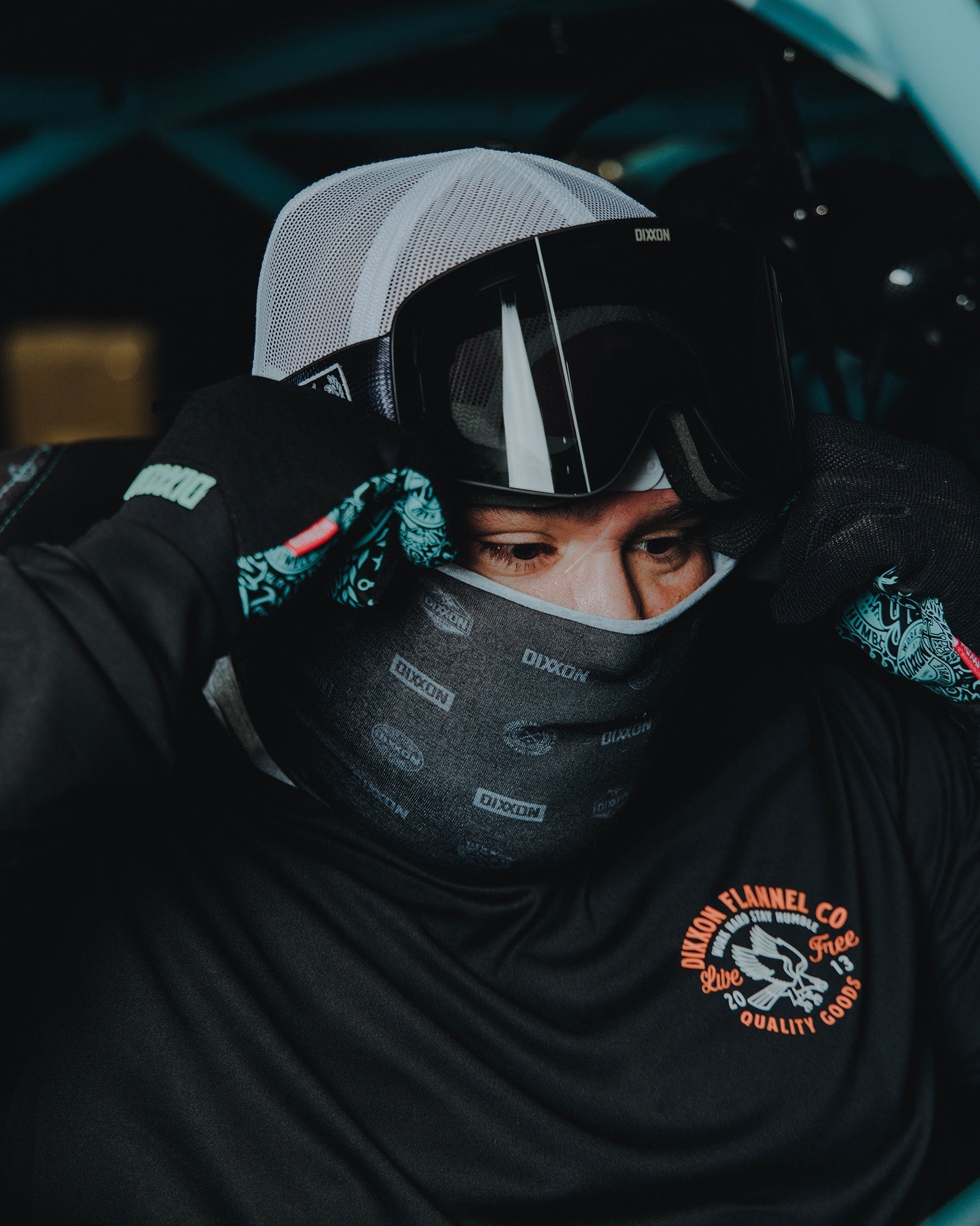 Executive Neck Gaiter - Black & Gray