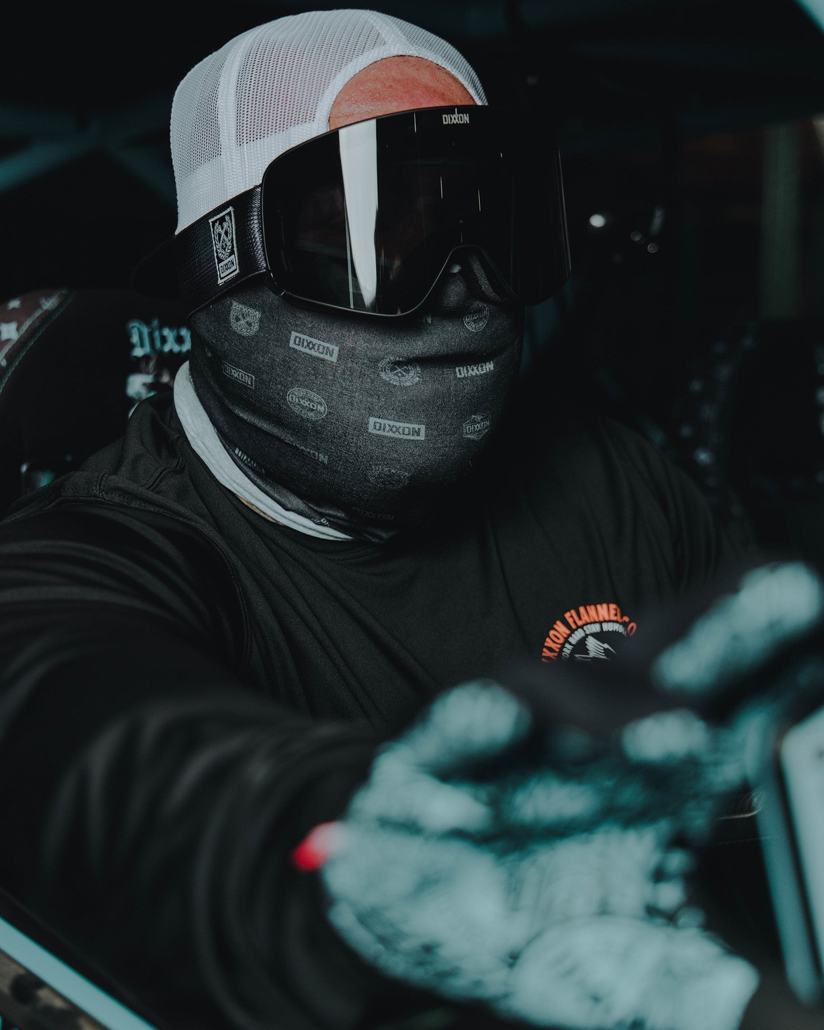 Executive Neck Gaiter - Black & Gray