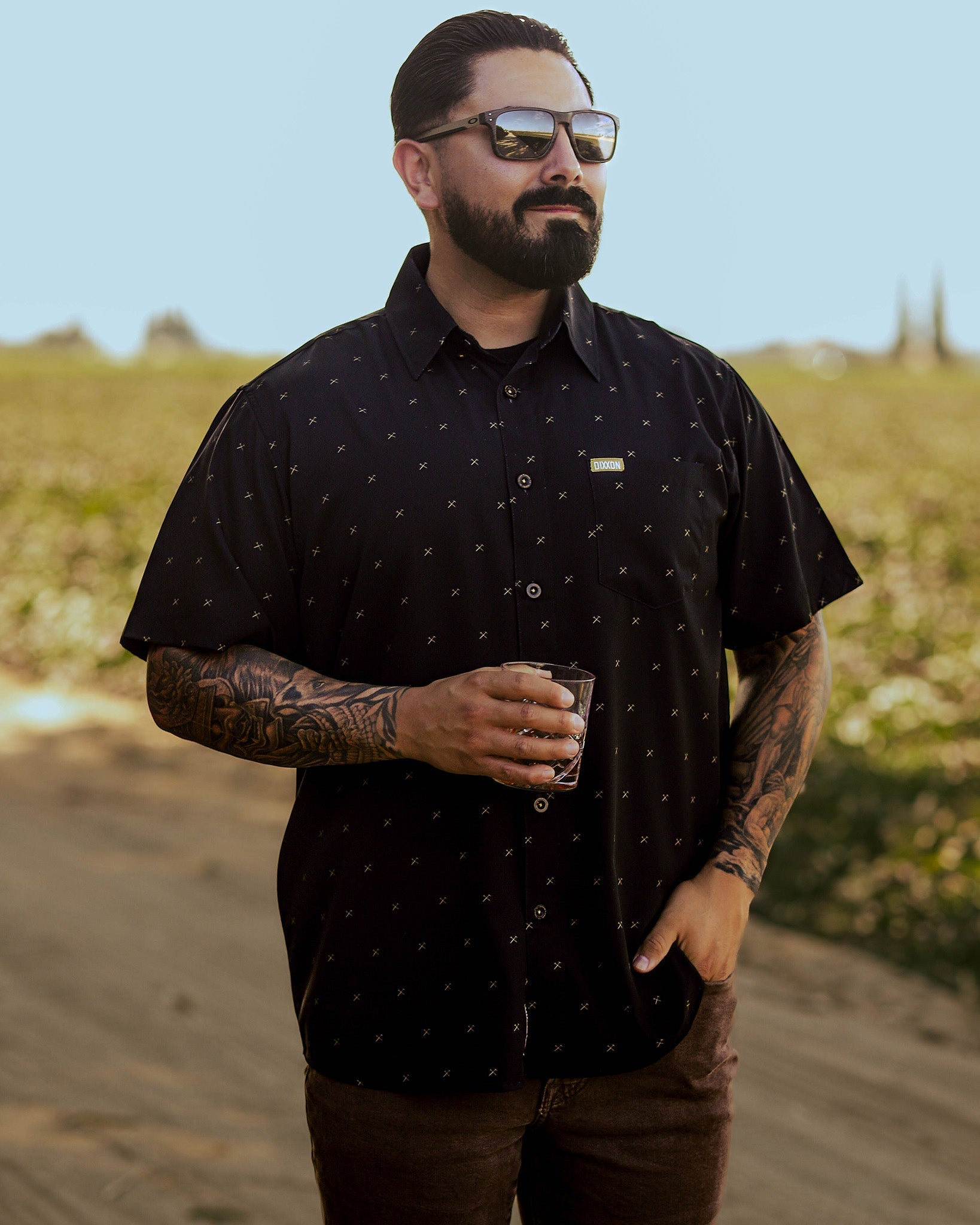 Finney Party Shirt - Black & Gold