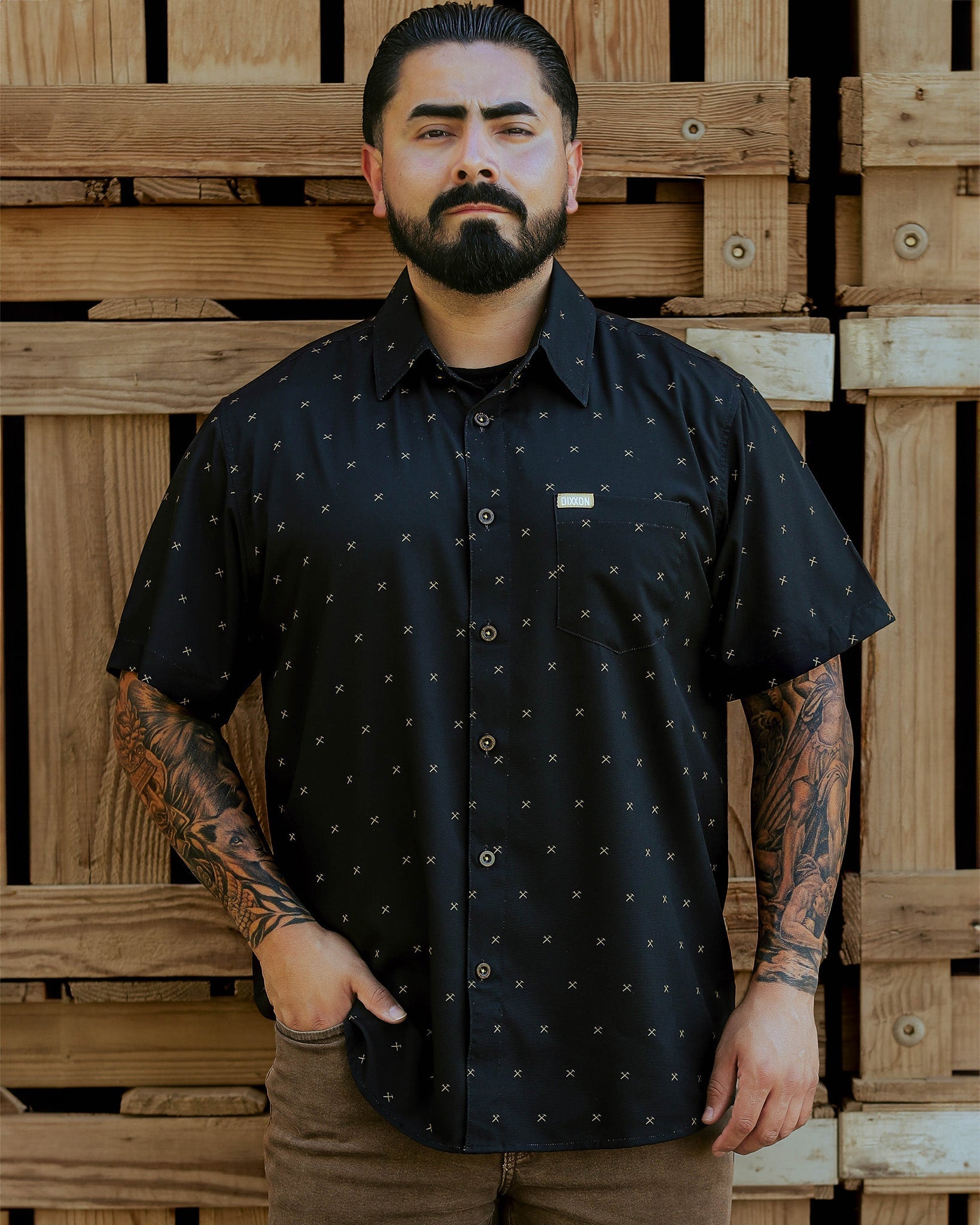 Finney Party Shirt - Black & Gold