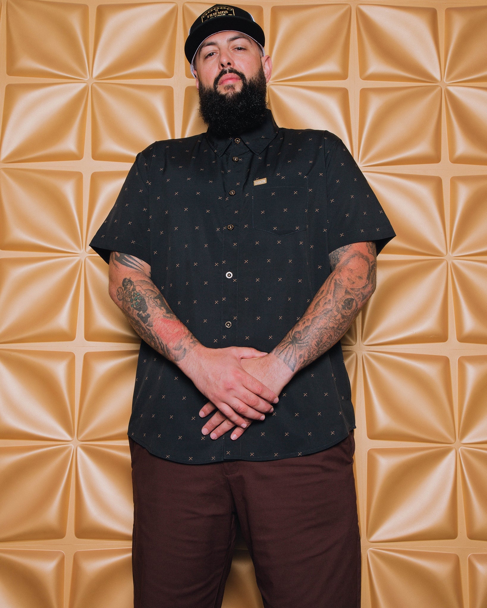 Finney Party Shirt - Black & Gold