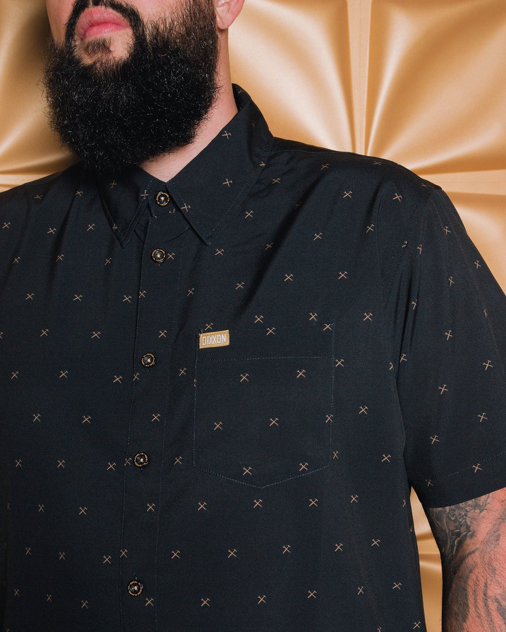 Finney Party Shirt - Black & Gold
