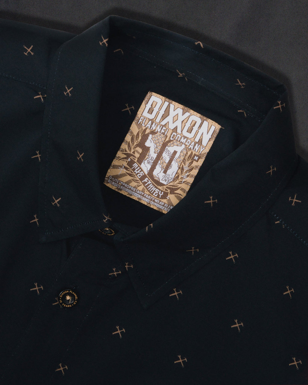 Finney Party Shirt - Black & Gold