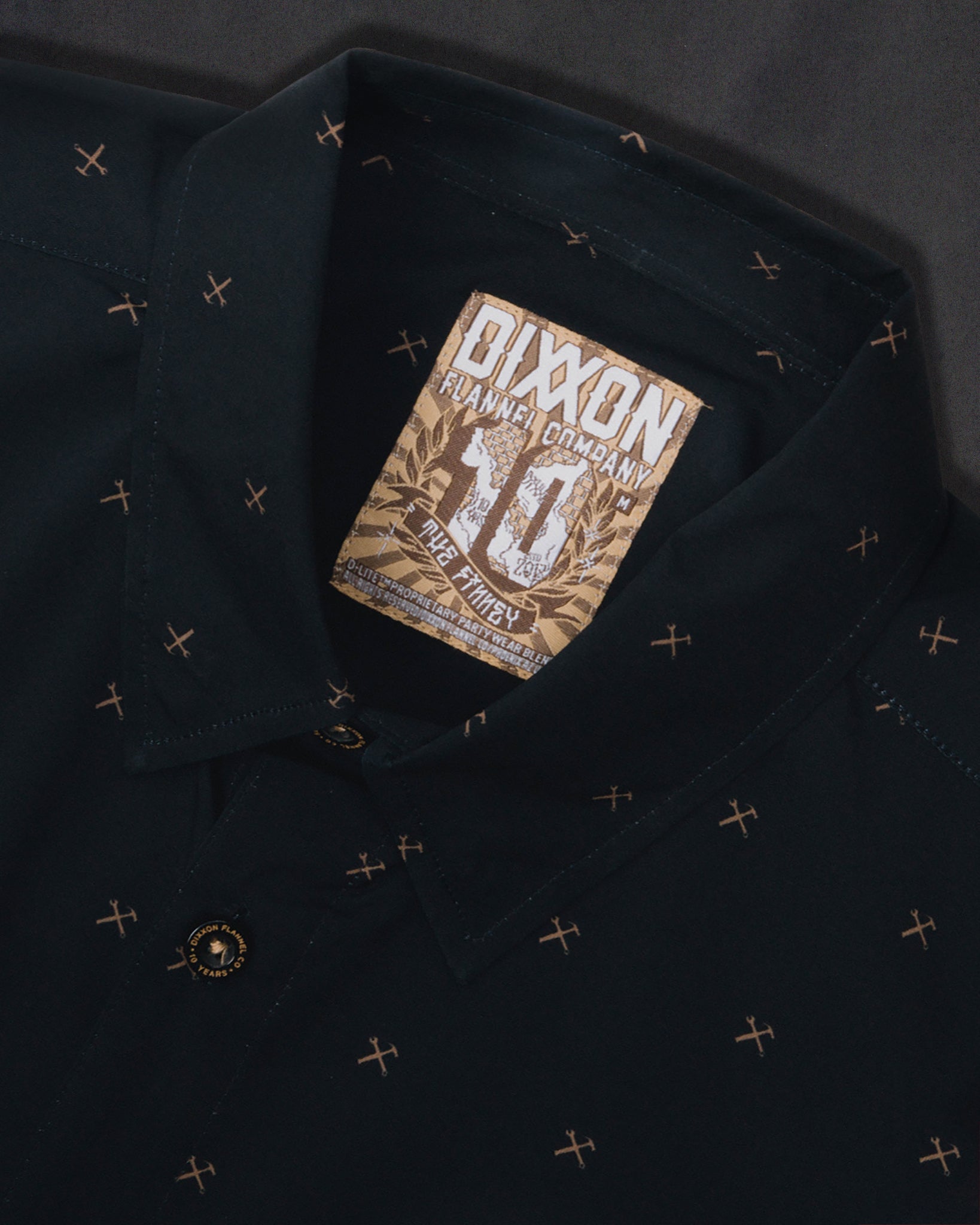 Finney Party Shirt - Black & Gold