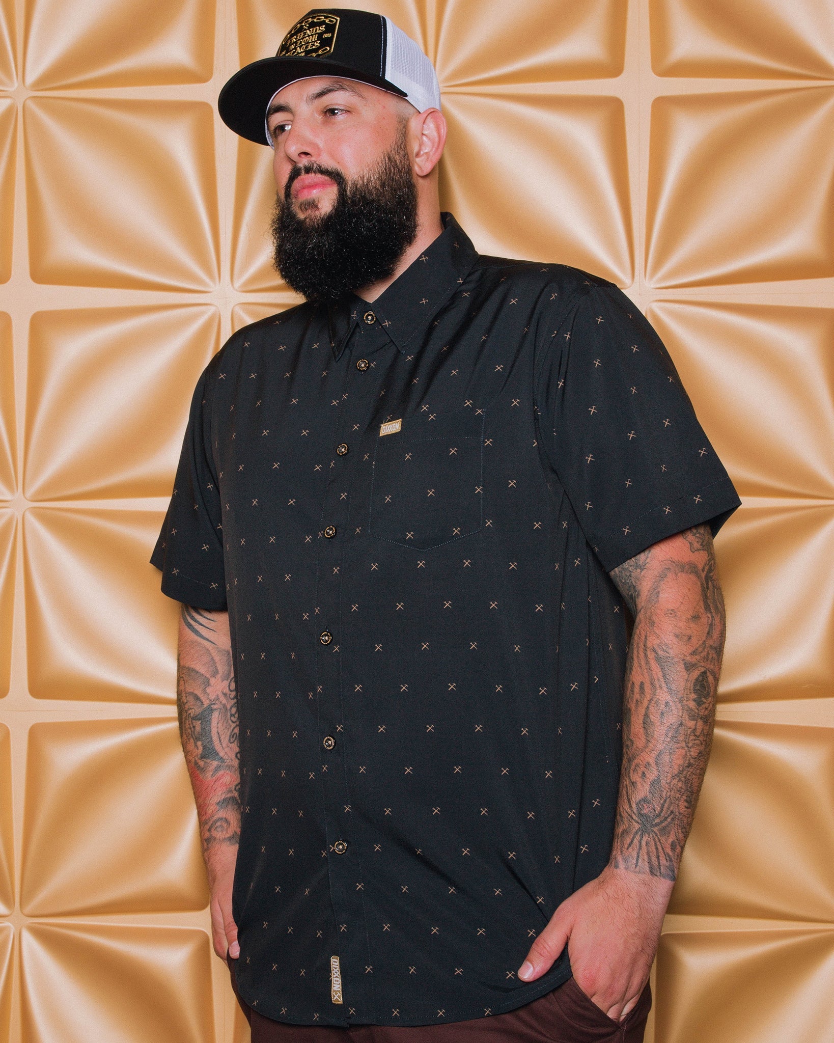 Finney Party Shirt - Black & Gold