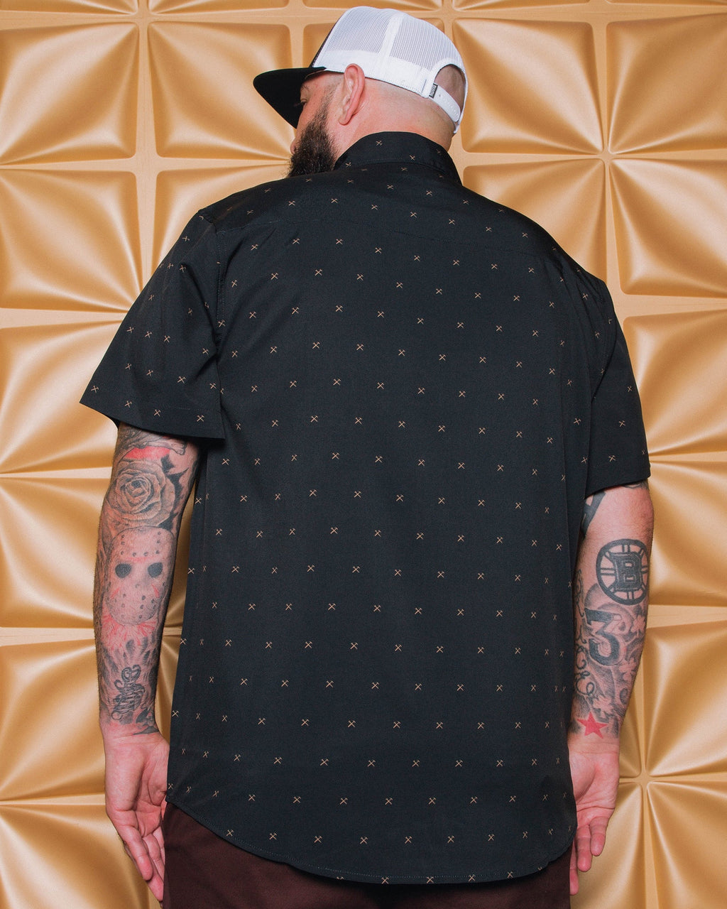 Finney Party Shirt - Black & Gold