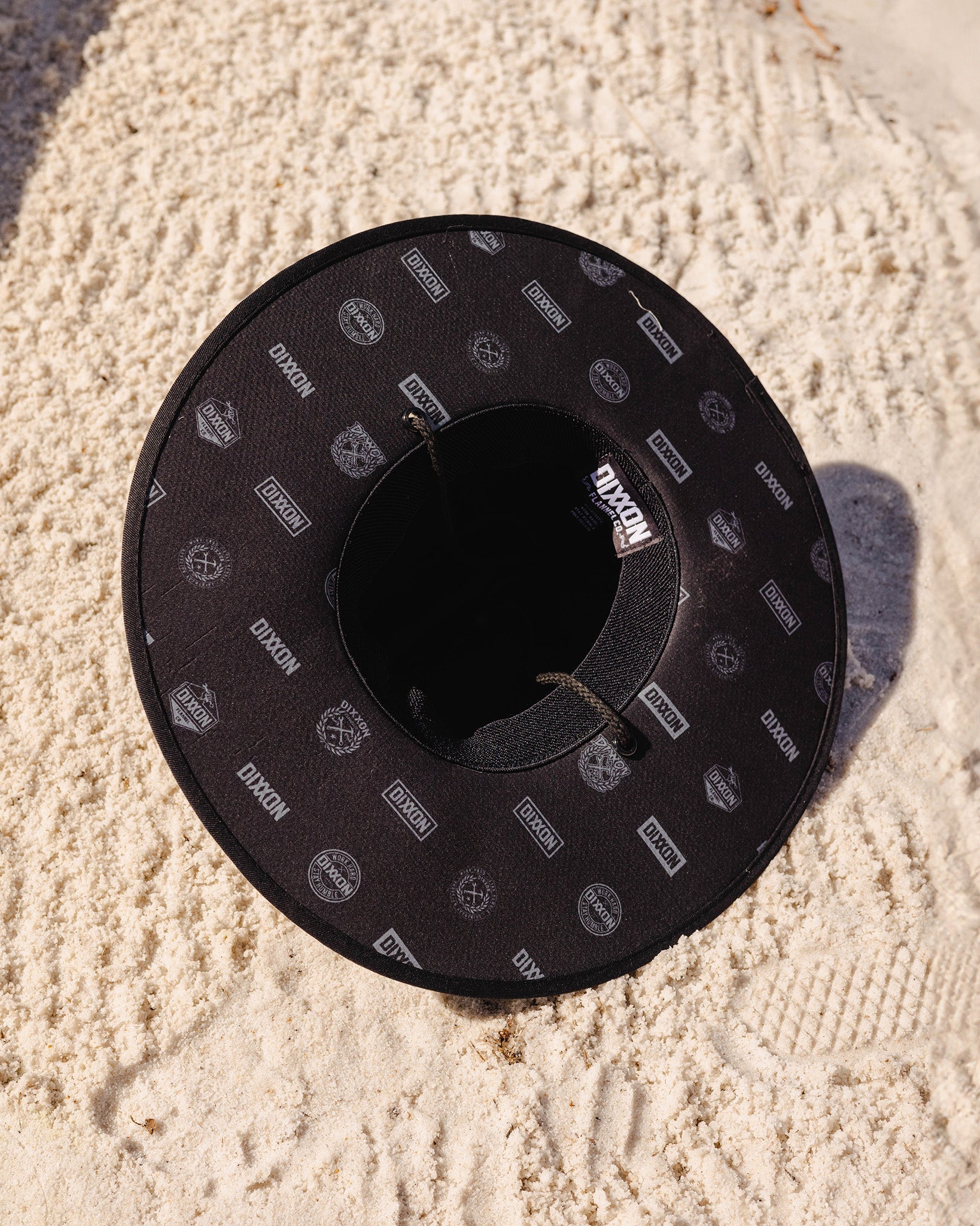 Finney Straw Sun Hat - Black & Gray