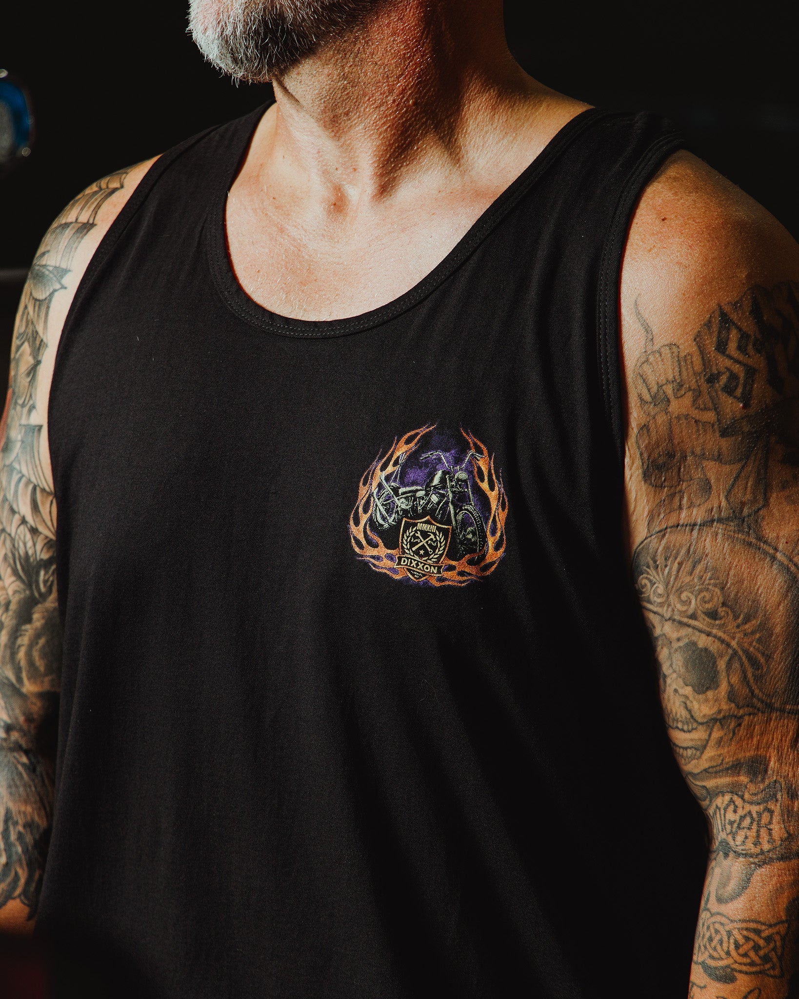 Fire Crest Tank - Black