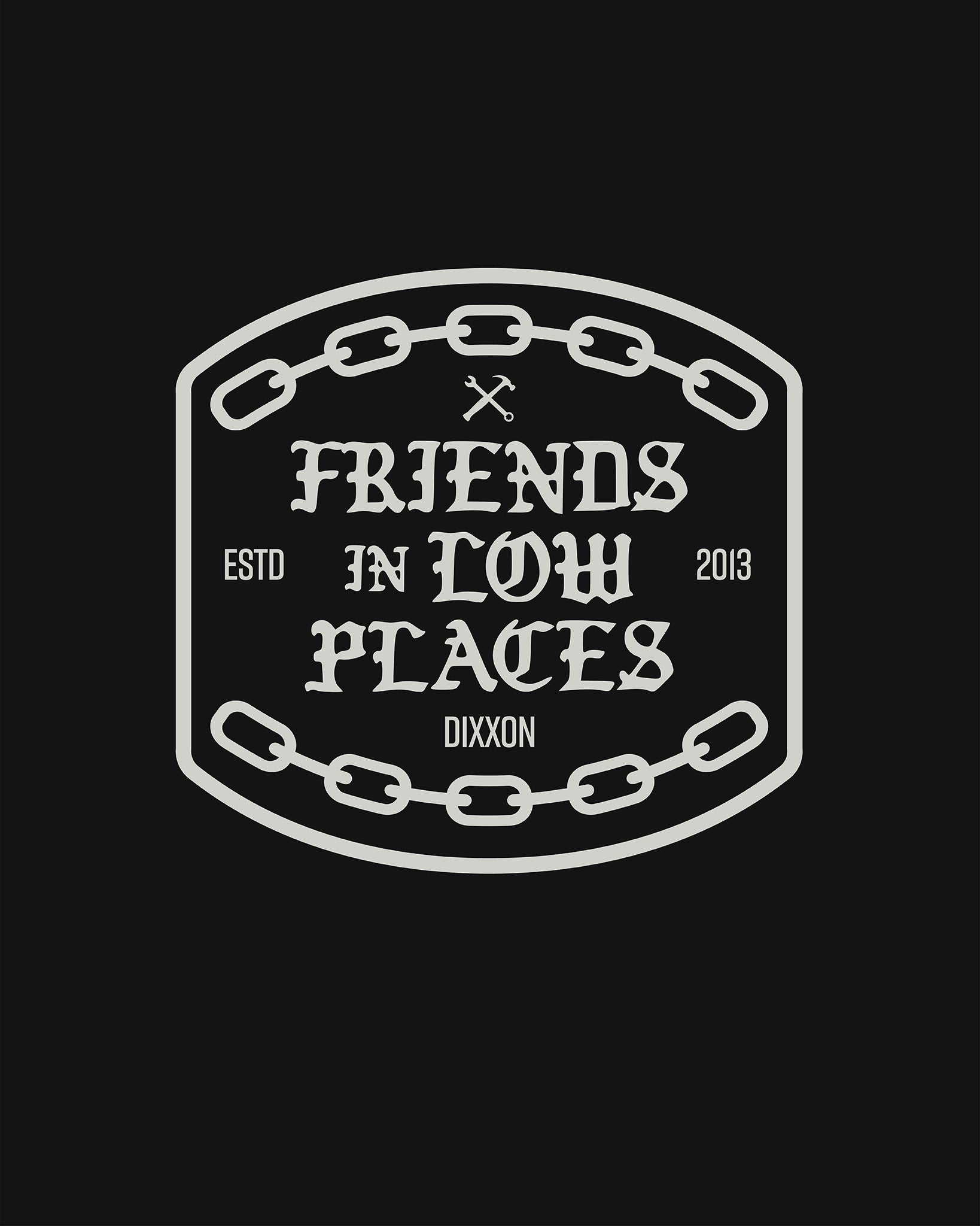 Friends in Low Places 12" Die Cut Sticker