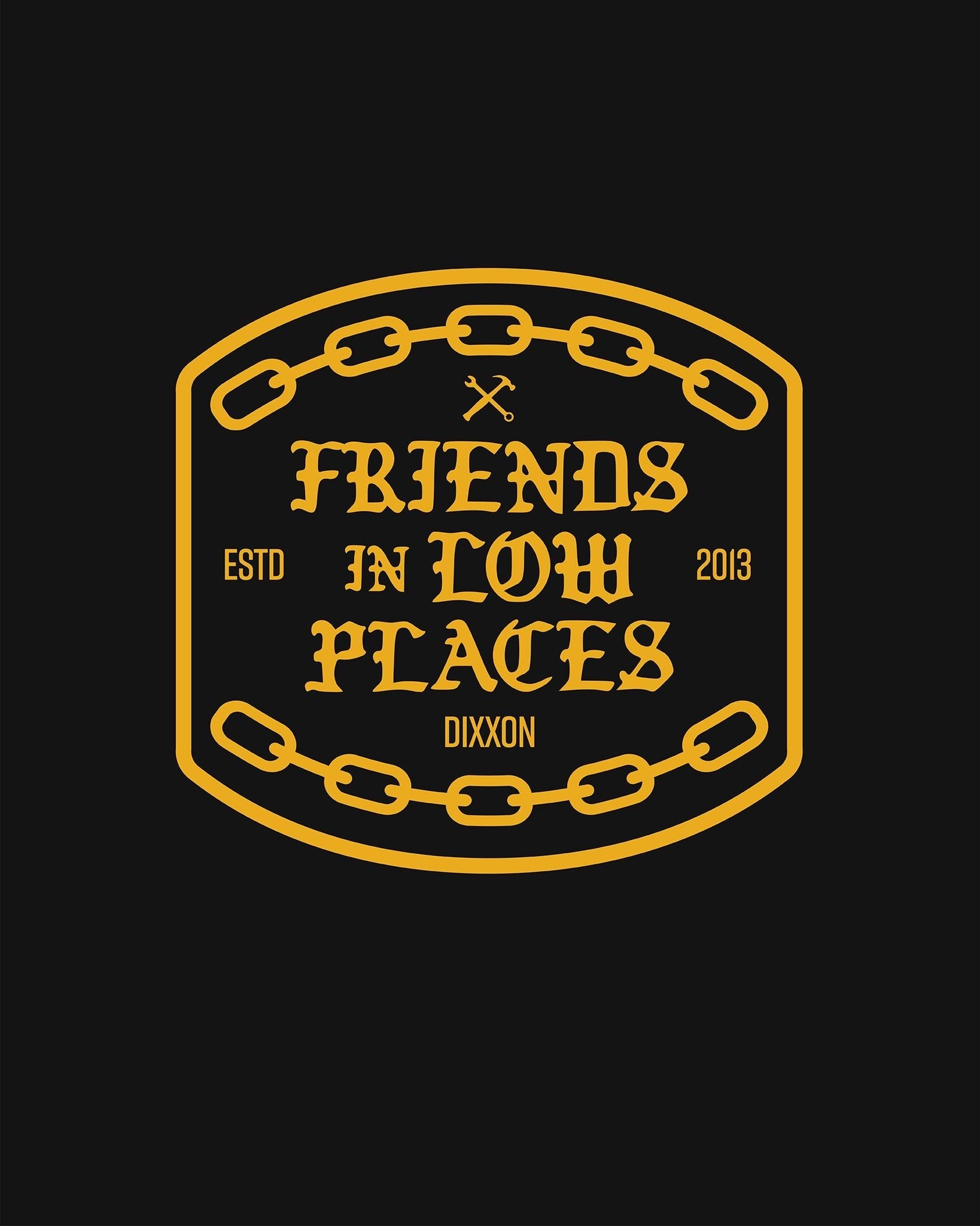 Friends in Low Places 12" Die Cut Sticker