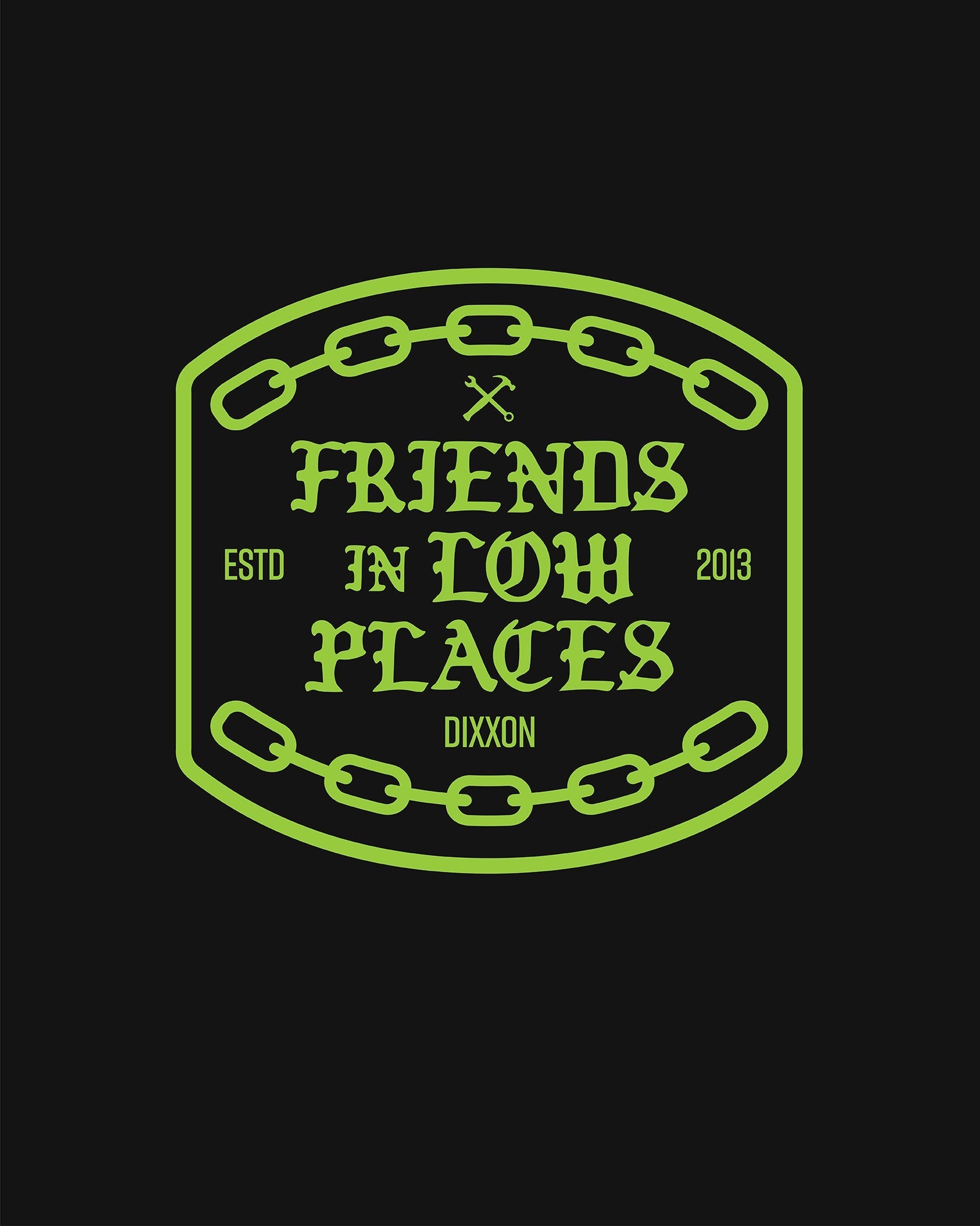 Friends in Low Places 6" Die Cut Sticker