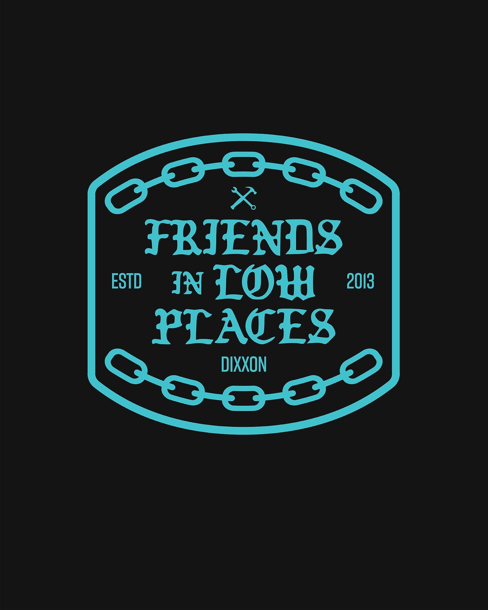 Friends in Low Places 6" Die Cut Sticker