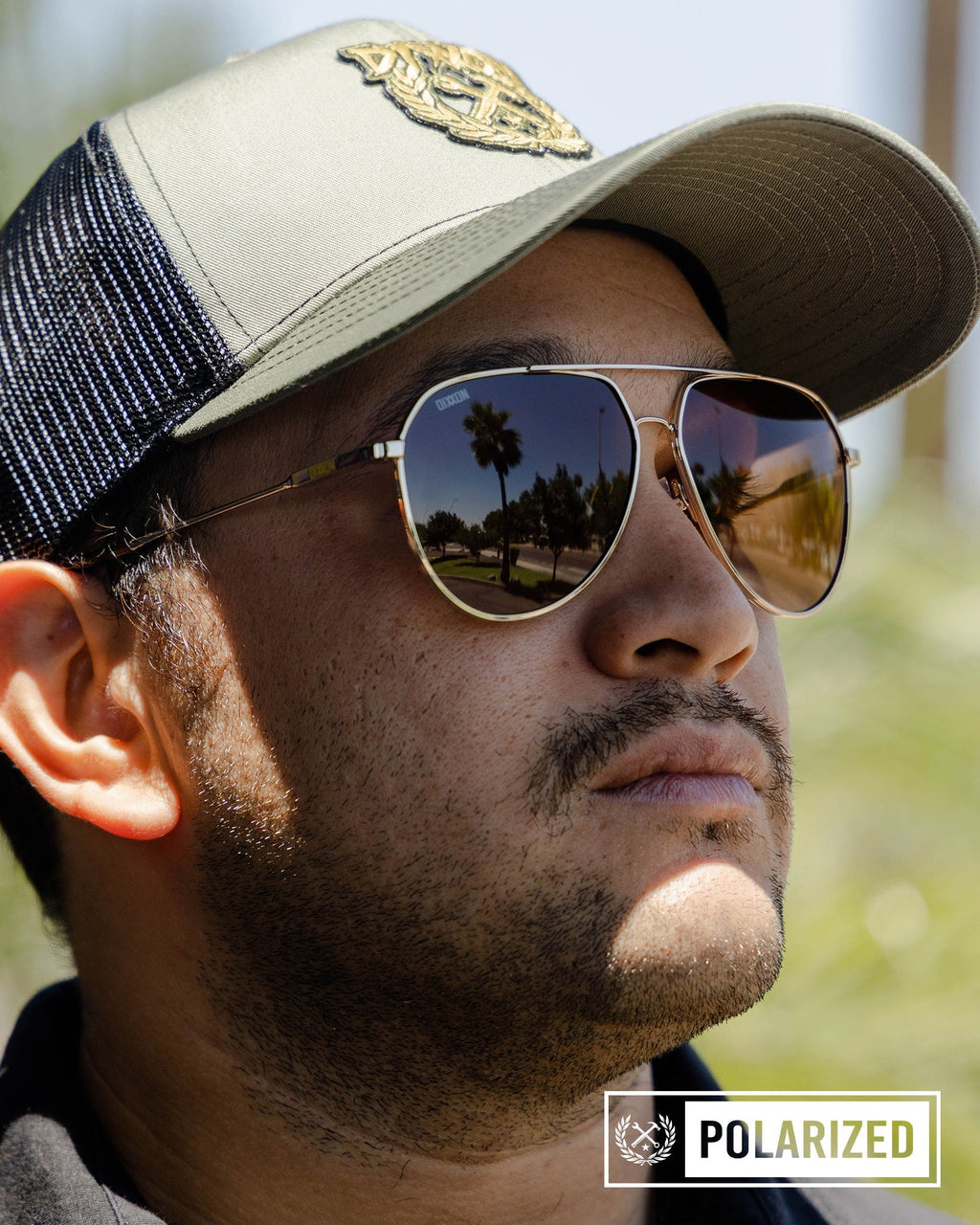 Goose Sunglasses - Gloss Gold & Bronze Polarized