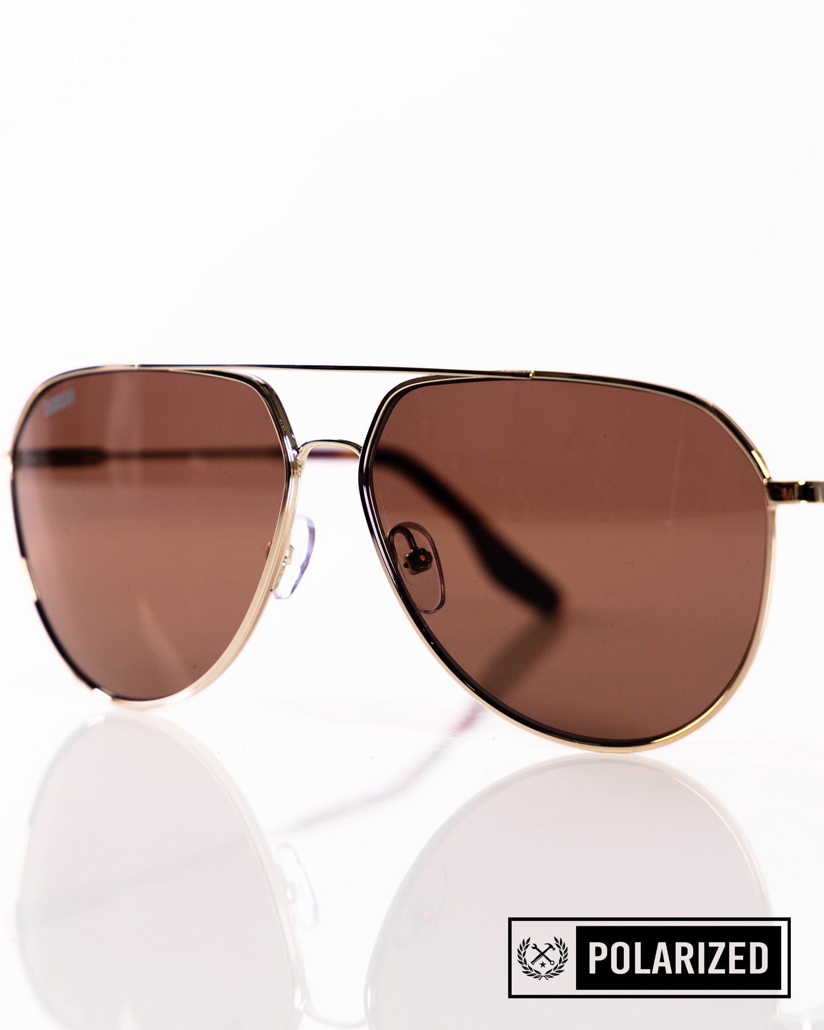 Goose Sunglasses - Gloss Gold & Bronze Polarized