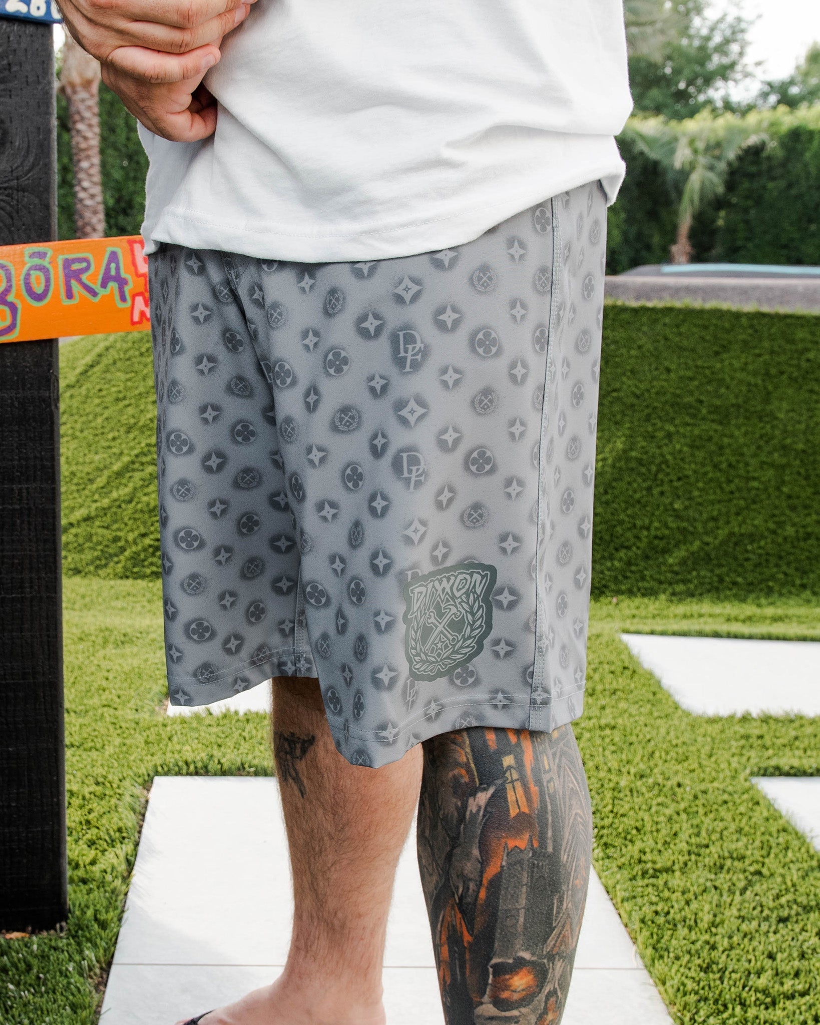 Gray Bougie Boardshorts