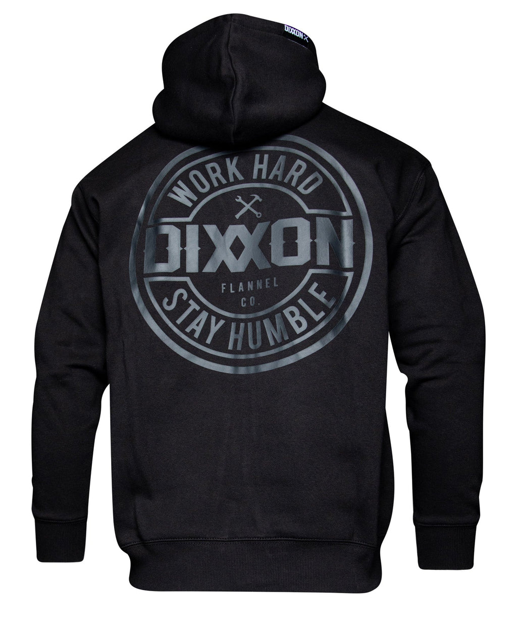 Gray Corpo Zip Up Hoodie - Black