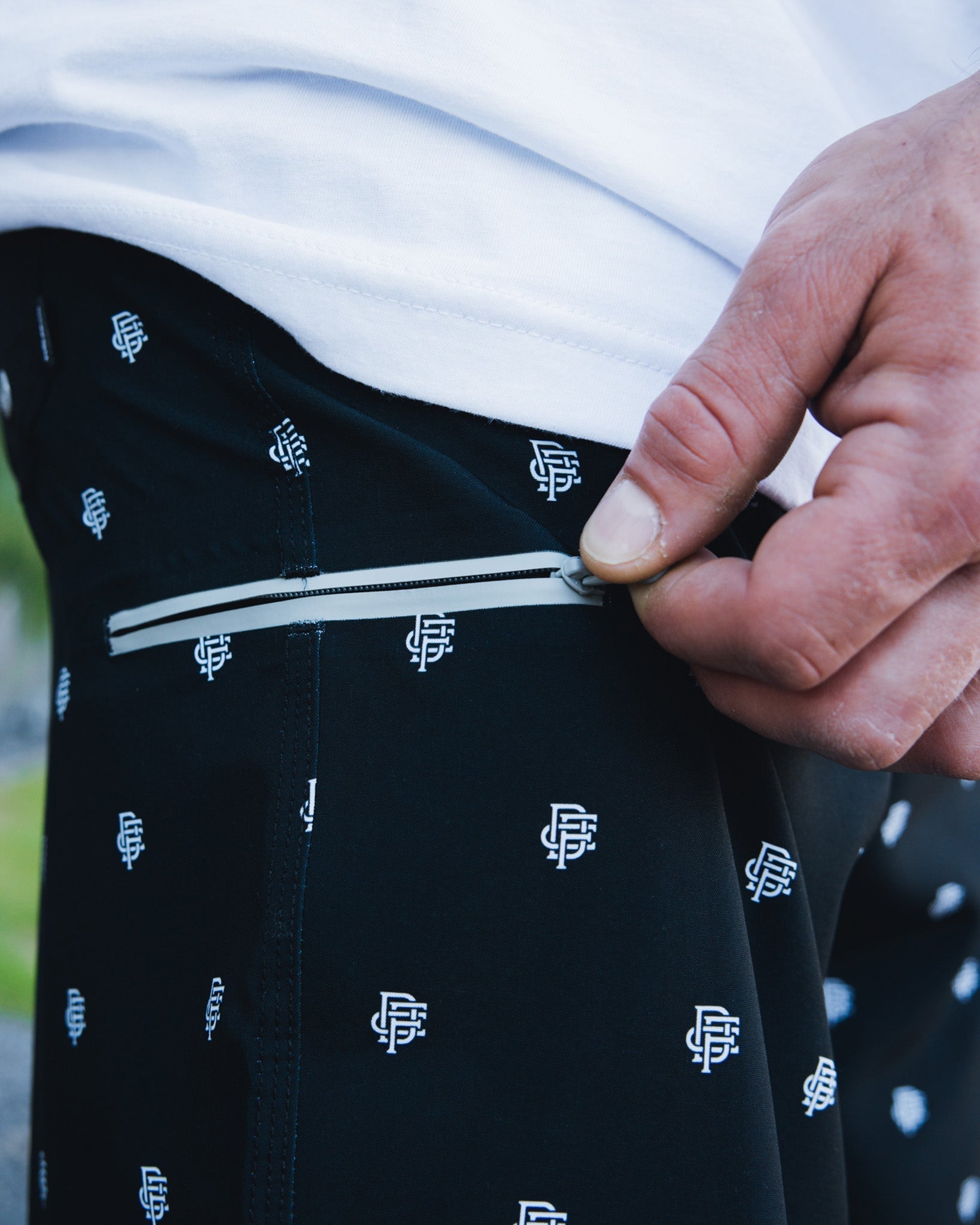 Gray Insignia Boardshorts - Black