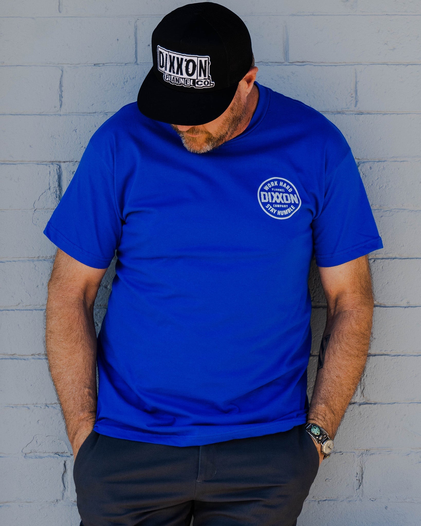 Gray Nuevo Corpo T-Shirt - Royal Blue