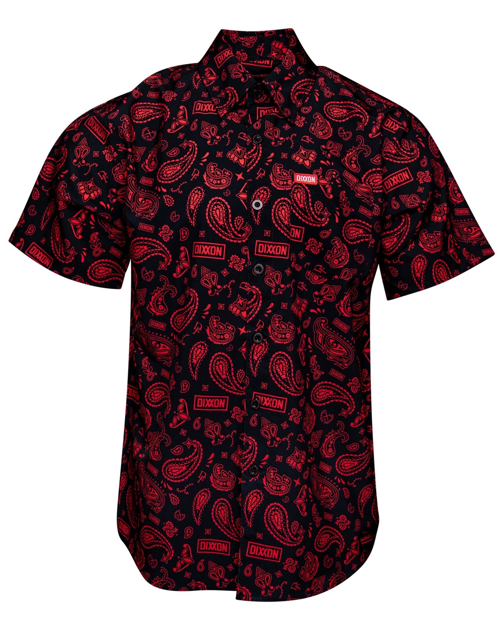 Hankie Party Shirt - Black & Red