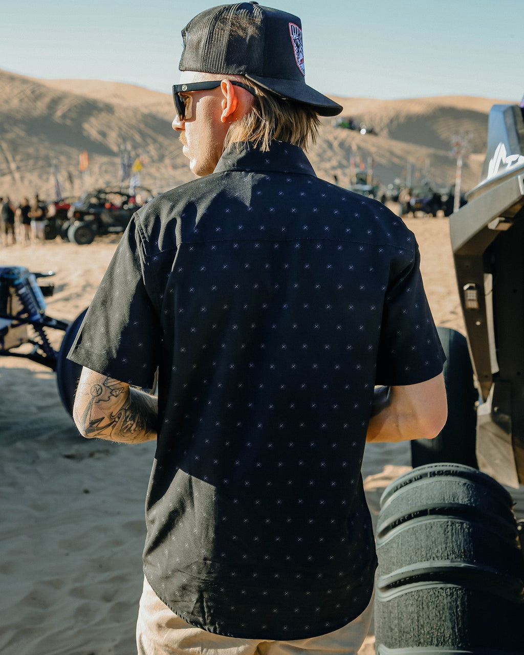 Huckster Party Shirt - Black & Gray