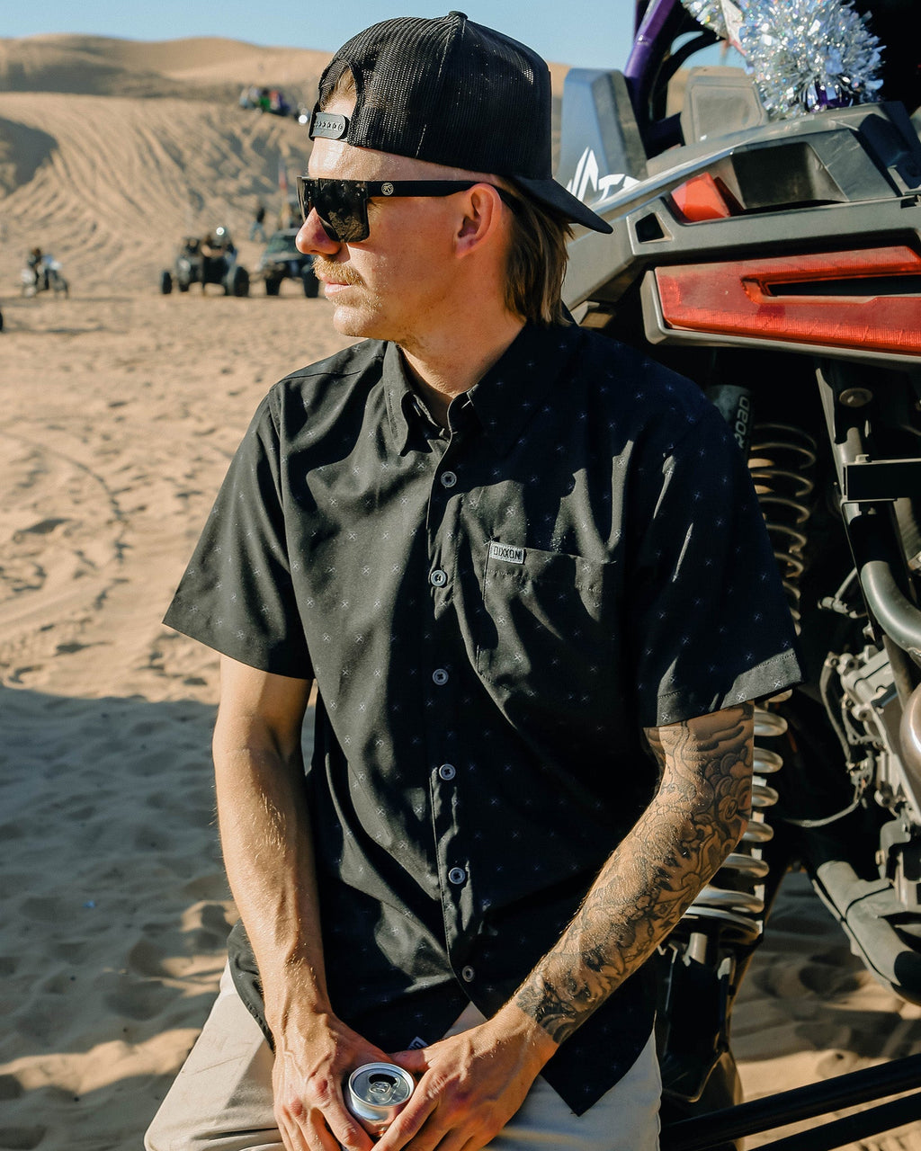 Huckster Party Shirt - Black & Gray