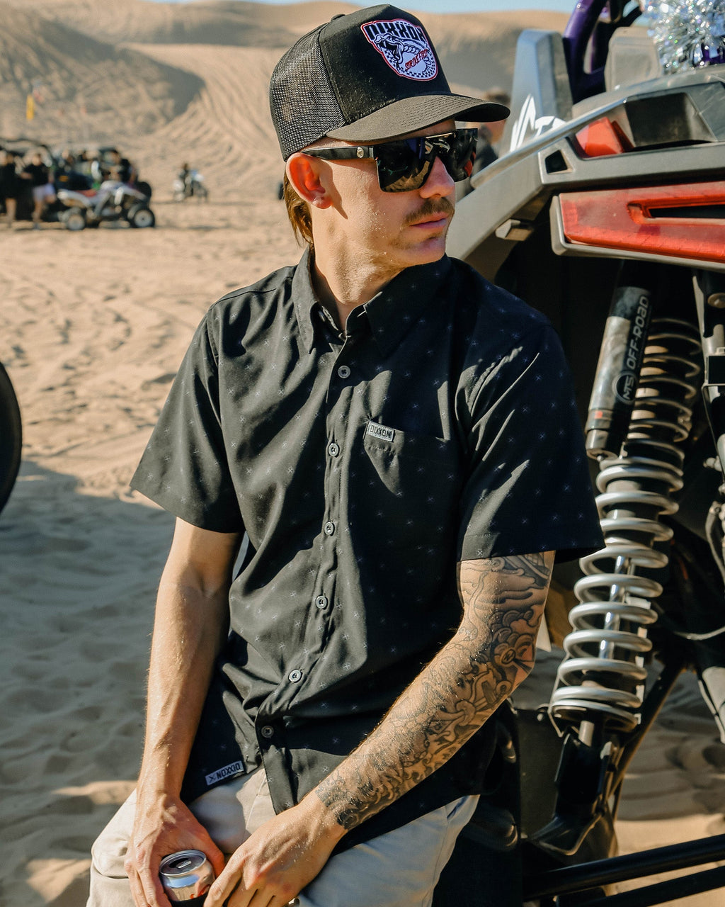 Huckster Party Shirt - Black & Gray