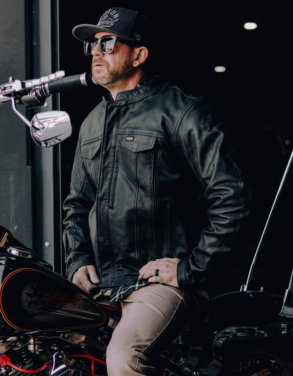 Hudson Leather Jacket - Black