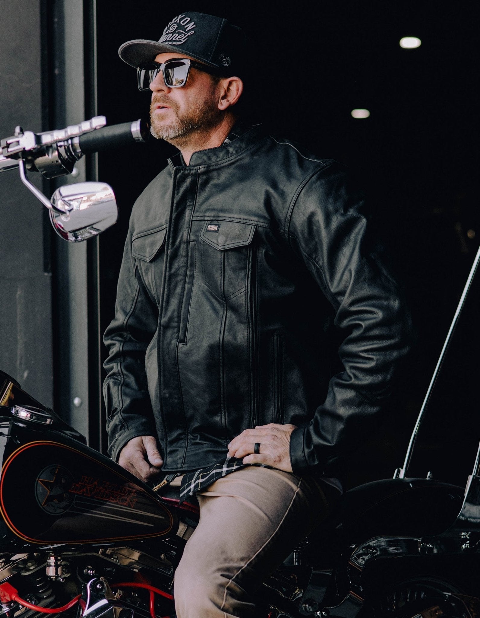 Hudson Leather Jacket - Black