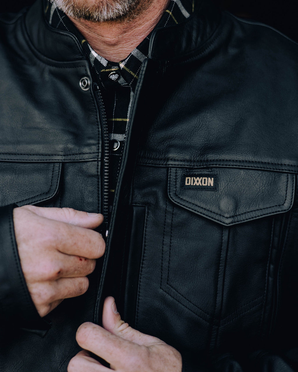 Hudson Leather Jacket - Black