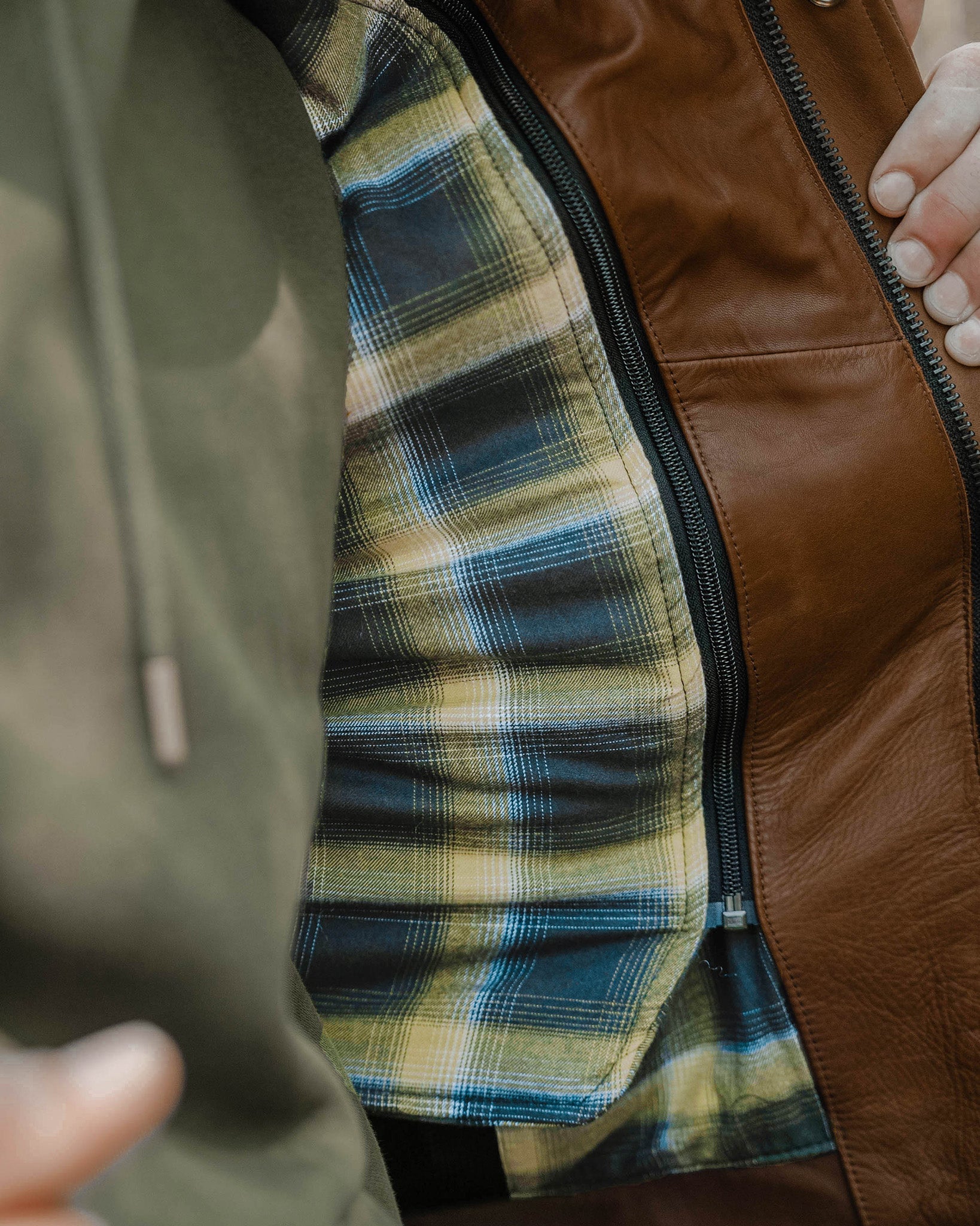 Hudson Leather Jacket - Mohagany