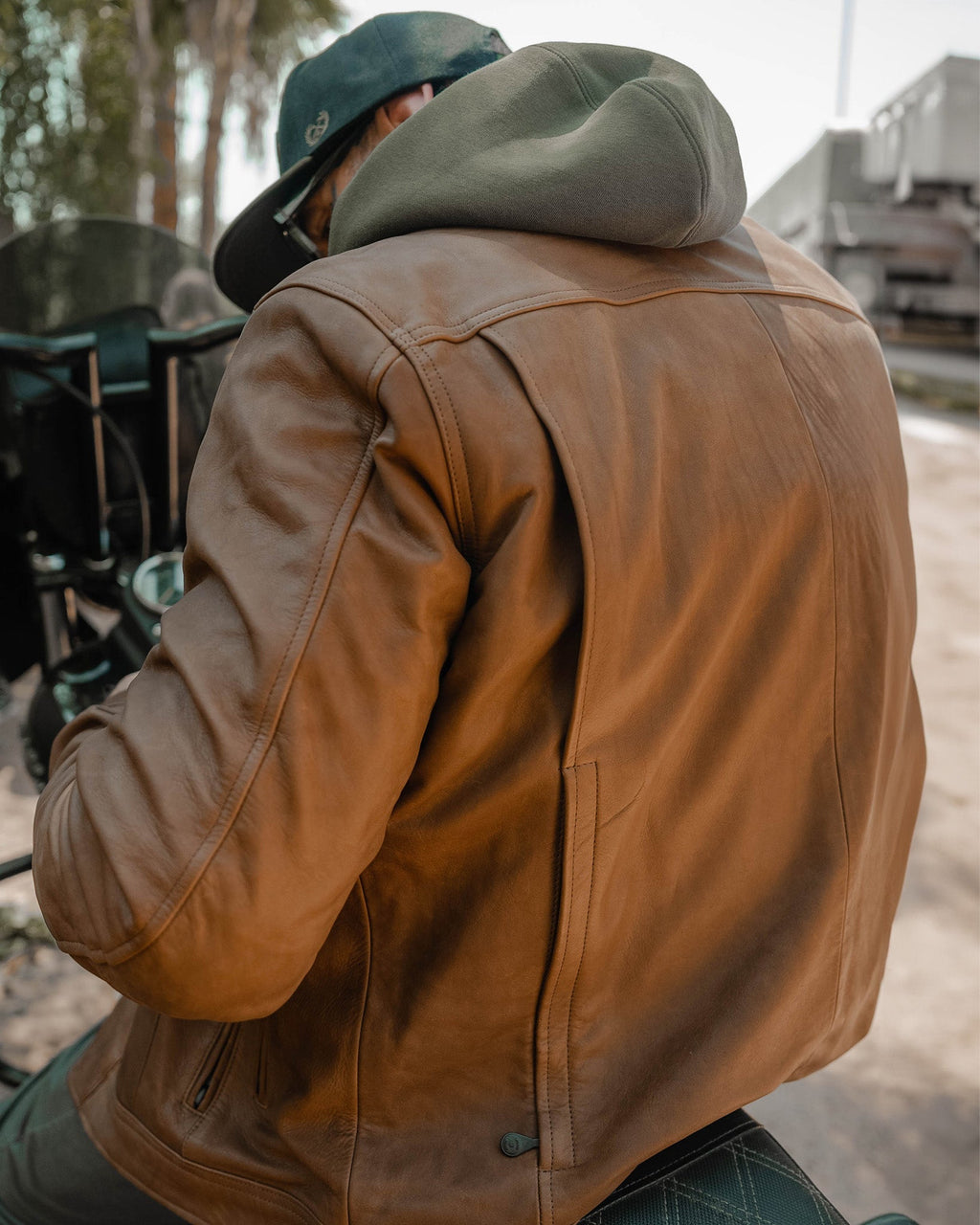 Hudson Leather Jacket - Mohagany