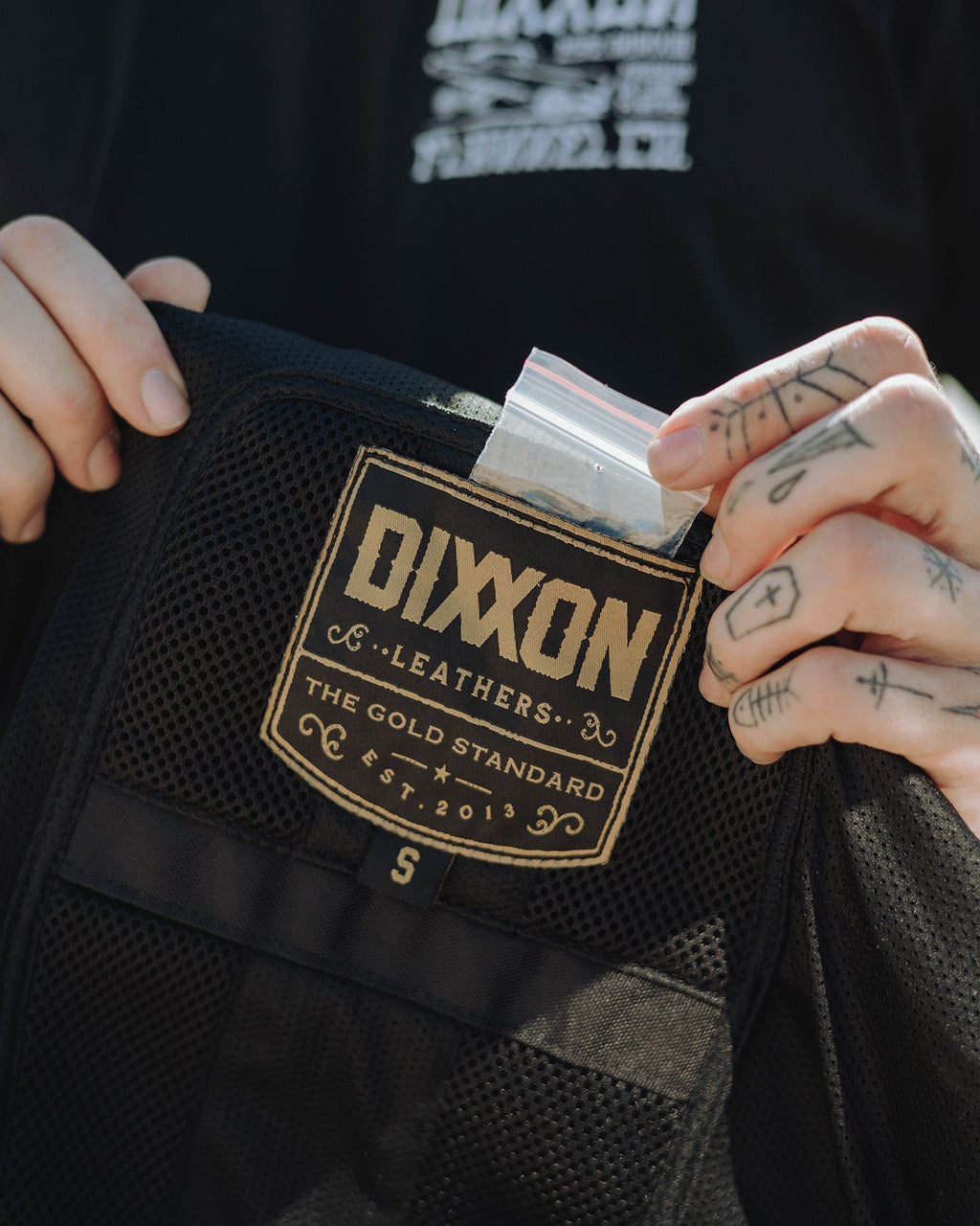 Humboldt Diamond Stitch Suede Leather Vest - Black & Olive Green