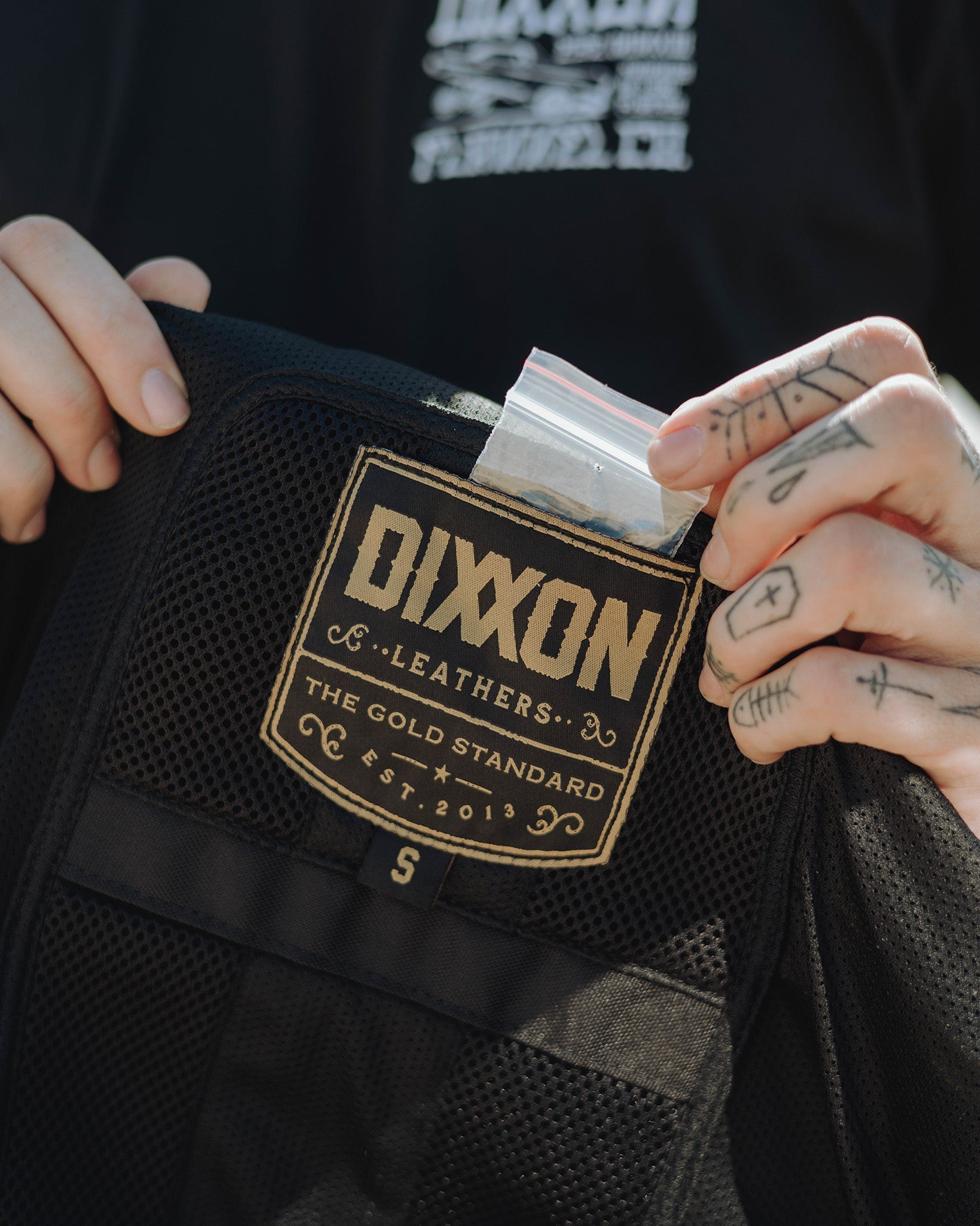 Humboldt Diamond Stitch Suede Leather Vest - Black & Olive Green