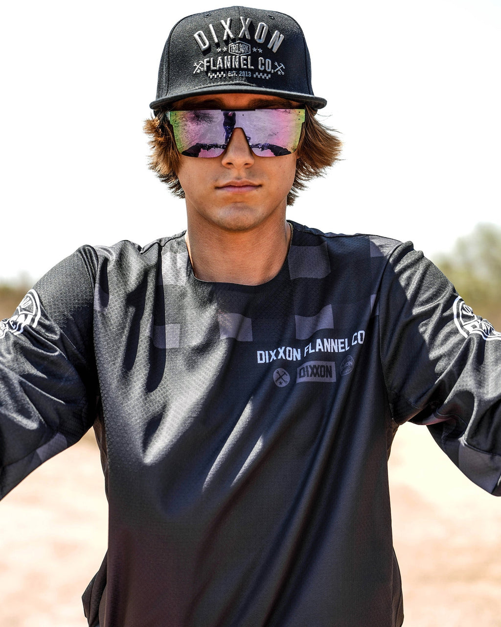 Icon Offroad / MX Jersey - Black & Gray